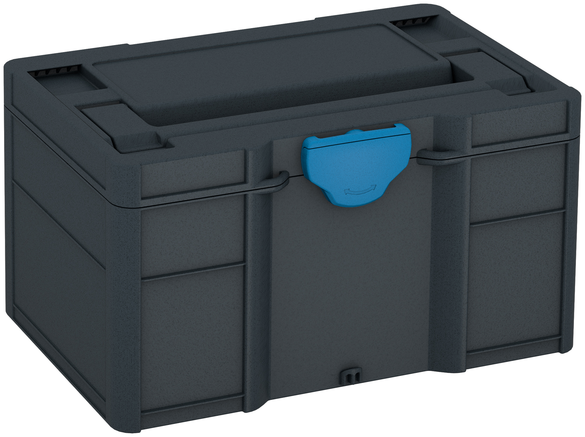 Korpus Farbe: Anthrazit (RAL 7016) - Verschluss Farbe: Himmelblau (RAL 5015)