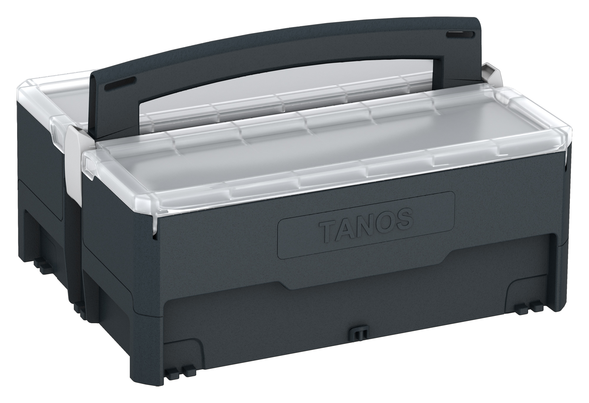 Korpus Farbe: Anthrazit (RAL 7016) - Schnäpper: Weiß (RAL 9016)