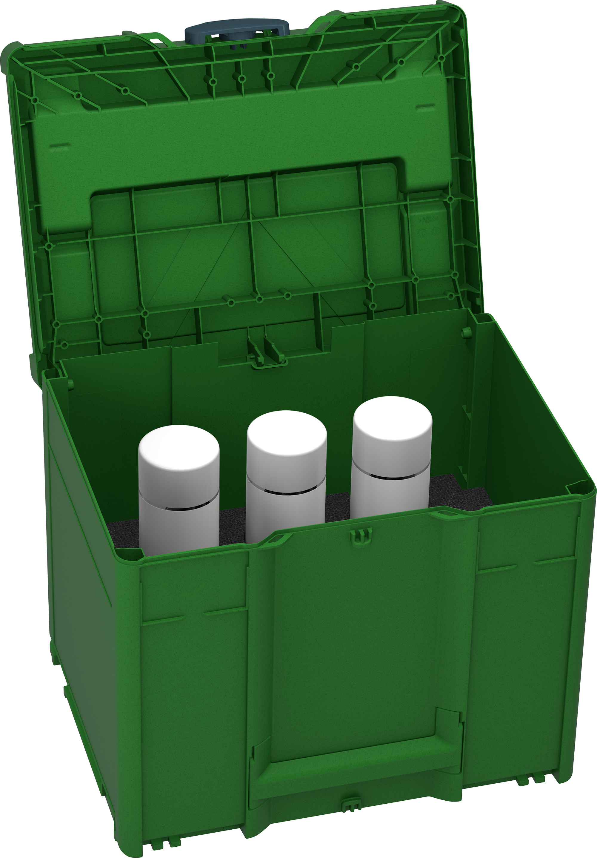 Corps Couleur: vert émeraude (RAL 6001) - Couleur de la poignée: anthracite (RAL 7016) - Couleur de la fermeture: anthracite (RAL 7016)