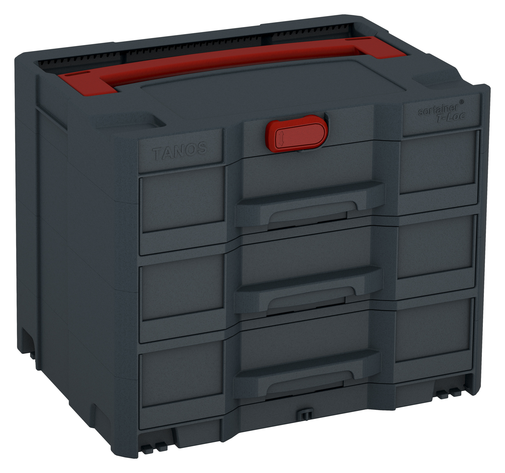Corps Couleur: anthracite (RAL 7016) - Couleur de la poignée: rouge carmin (RAL 3002) - Couleur de la fermeture: rouge carmin (RAL 3002)