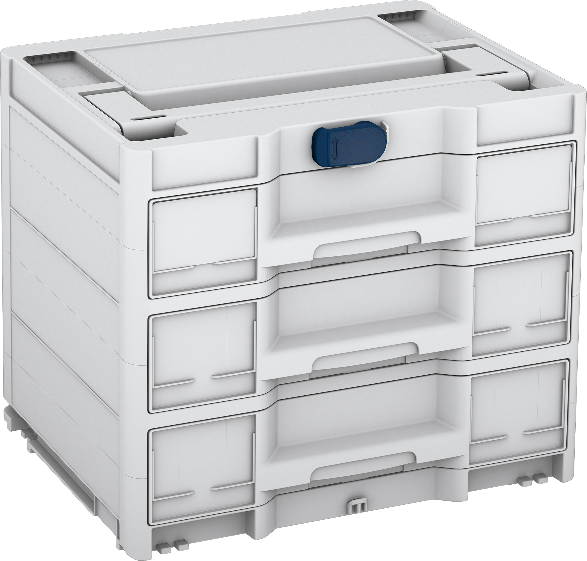 Korpus Farbe: Lichtgrau (RAL 7035) - Griff Farbe: Lichtgrau (RAL 7035) - Verschluss Farbe: Saphirblau (RAL 5003)