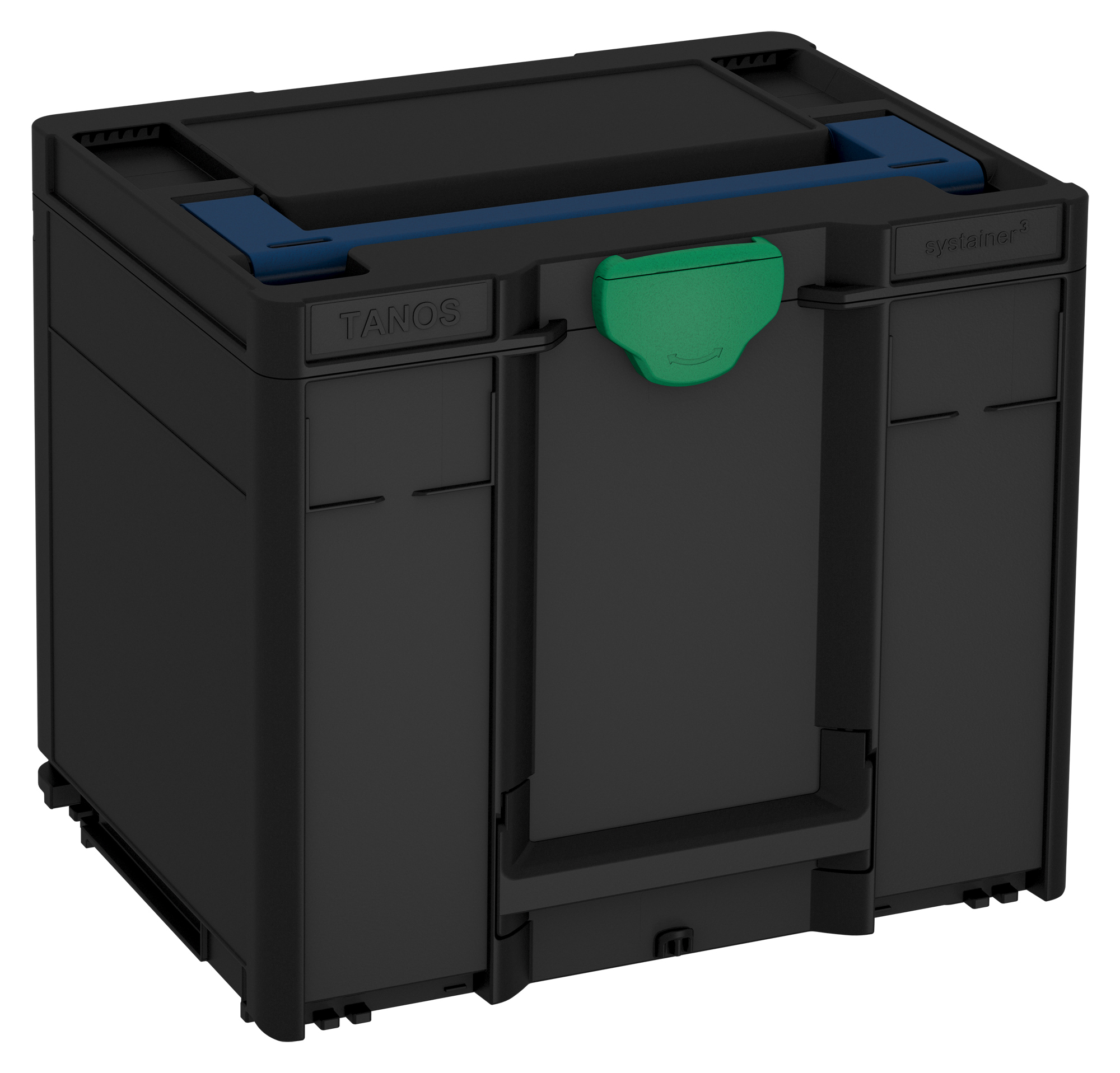 Corps Couleur: noir (RAL 9004) - Couleur de la poignée: bleu saphir (RAL 5003) - Couleur de la fermeture: vert signal (HKS 54 K)