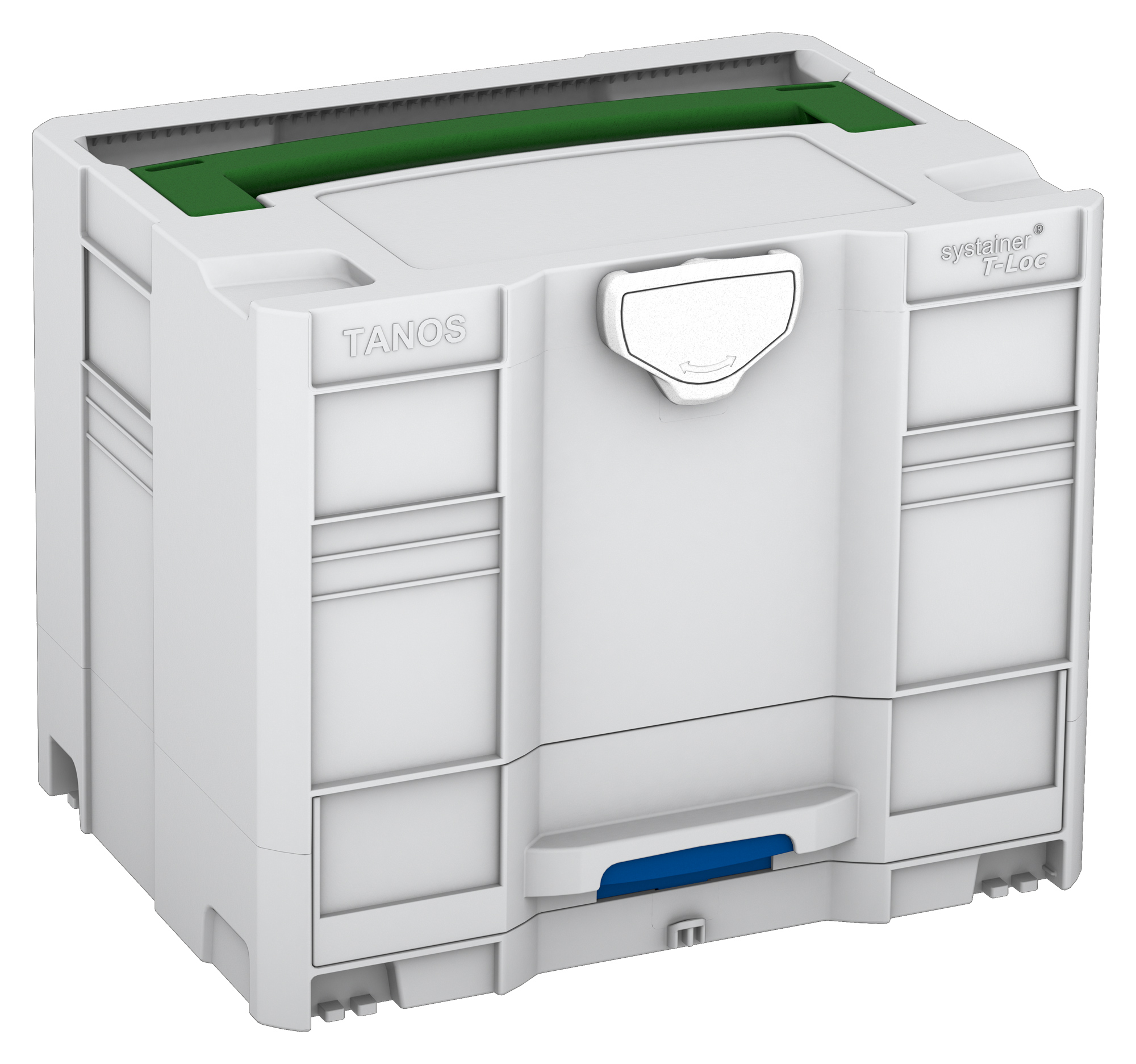 Corps Couleur: gris clair (RAL 7035) - Couleur de la poignée: vert émeraude (RAL 6001) - Couleur de la fermeture: blanc (RAL 9016)