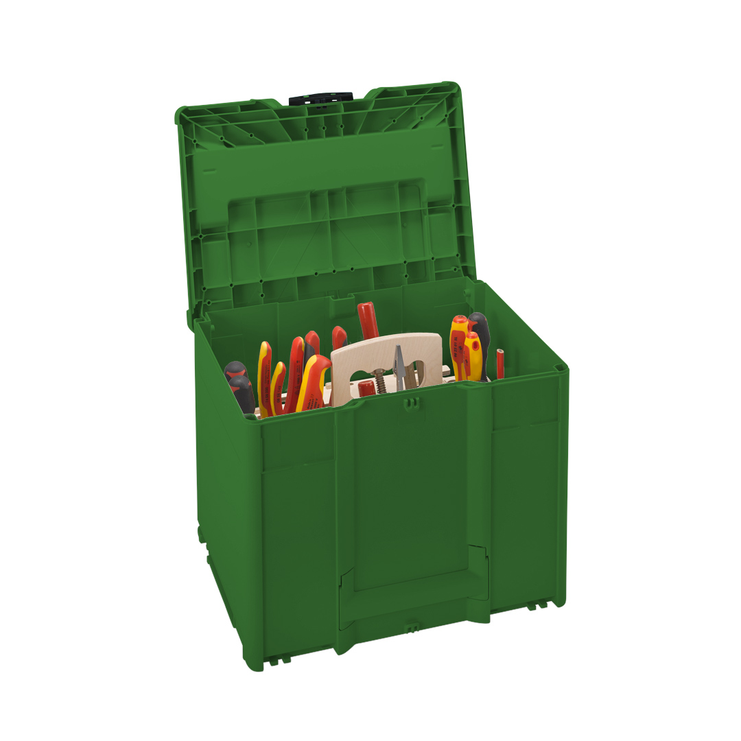 Corps Couleur: vert émeraude (RAL 6001) - Couleur de la poignée: anthracite (RAL 7016) - Couleur de la fermeture: noir (RAL 9004)