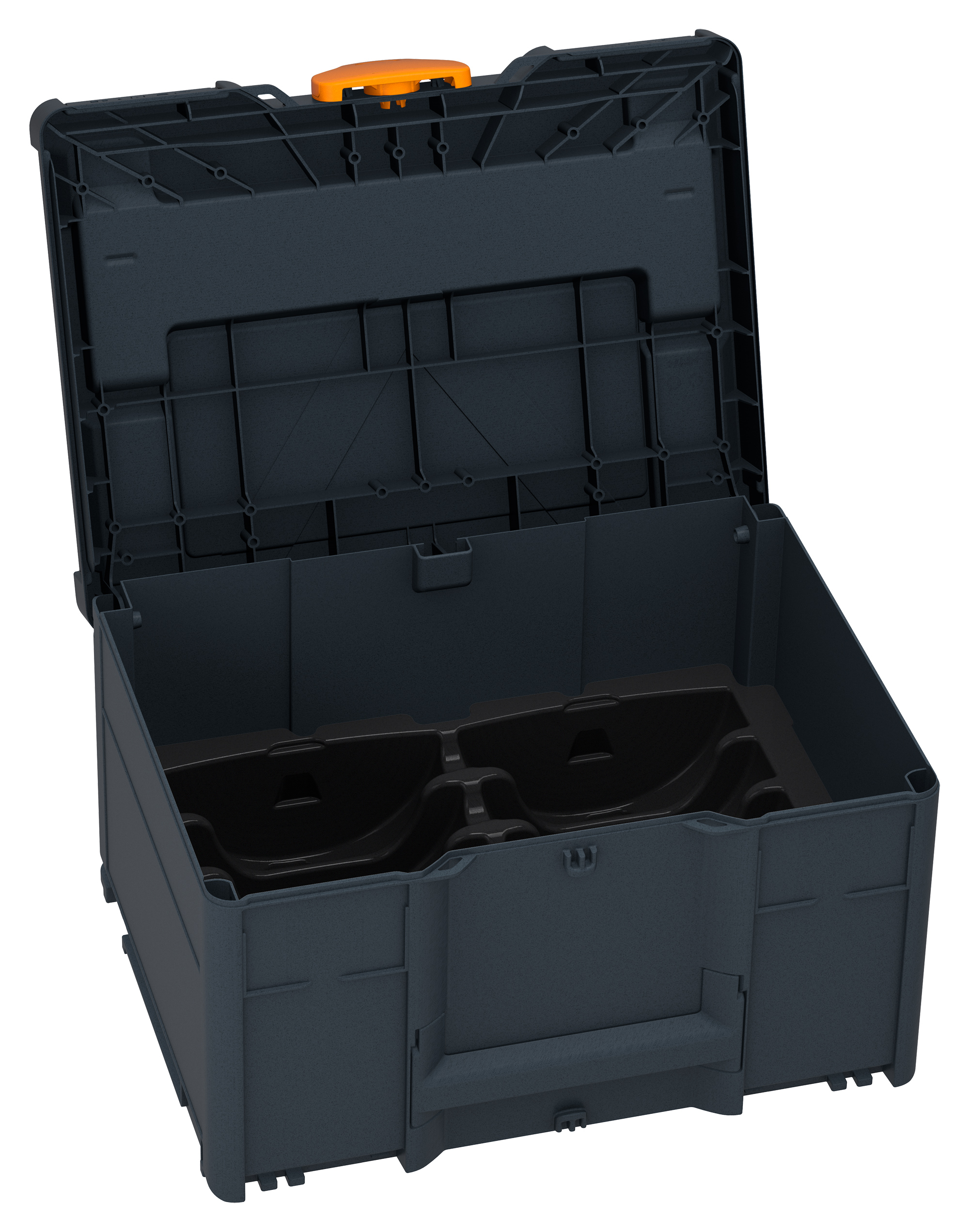 Corps Couleur: anthracite (RAL 7016) - Couleur de la poignée: anthracite (RAL 7016) - Couleur de la fermeture: orange foncé (RAL 2011)