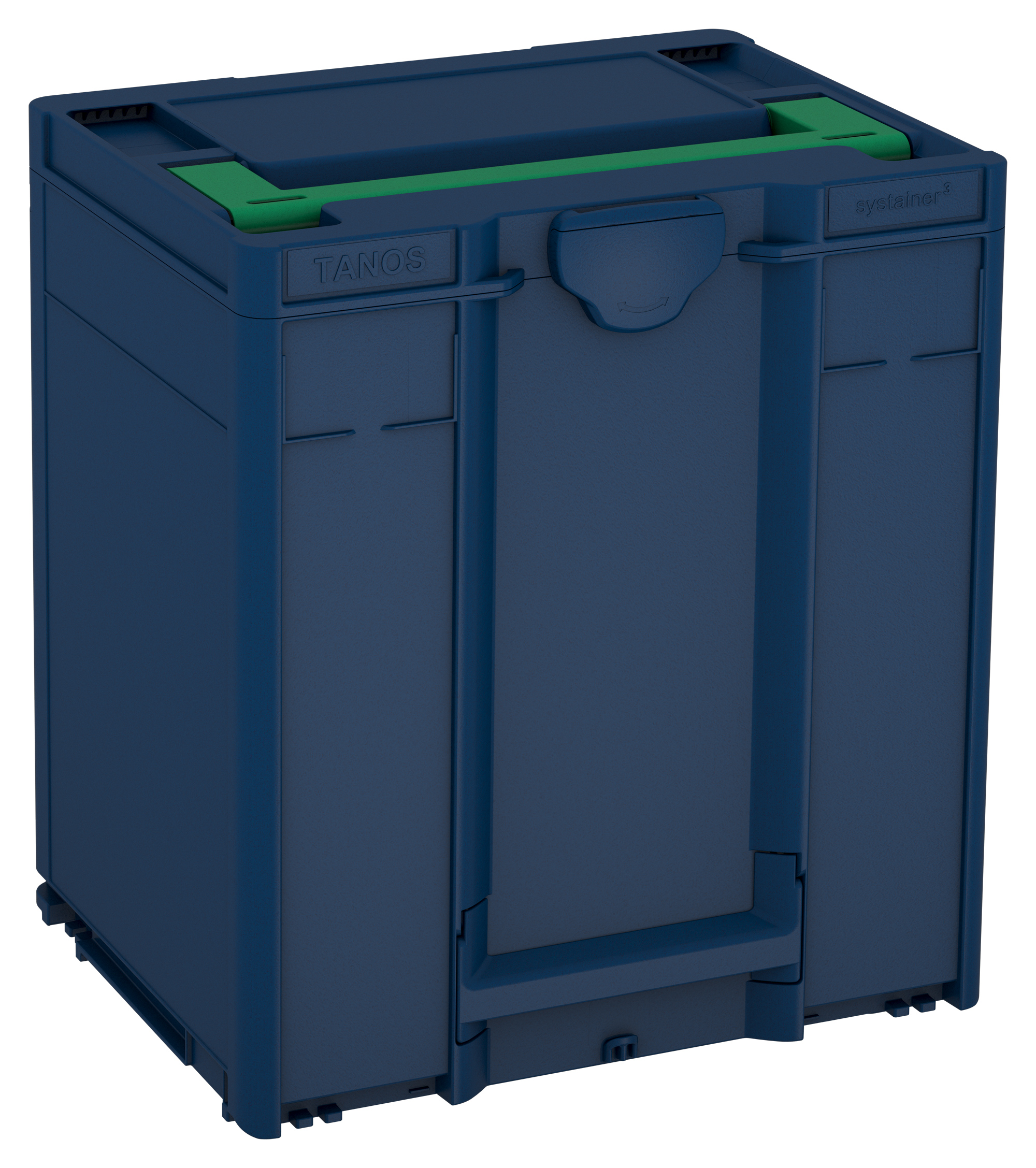 Korpus Farbe: Saphirblau (RAL 5003) - Griff Farbe: Signalgrün (HKS 54 K) - Verschluss Farbe: Saphirblau (RAL 5003)