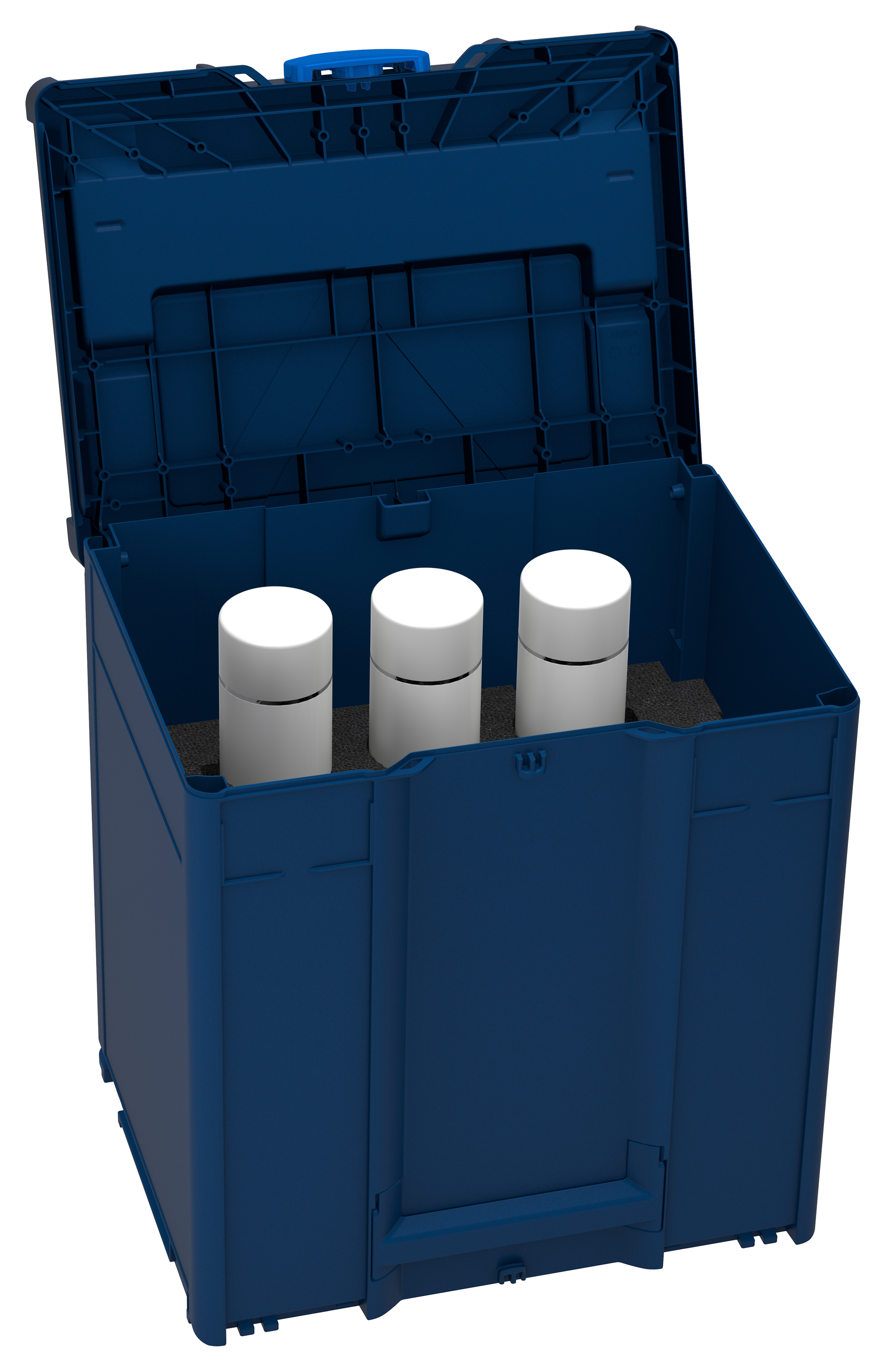 Korpus Farbe: Saphirblau (RAL 5003) - Griff Farbe: Saphirblau (RAL 5003) - Verschluss Farbe: Signalblau (HKS 43 K)