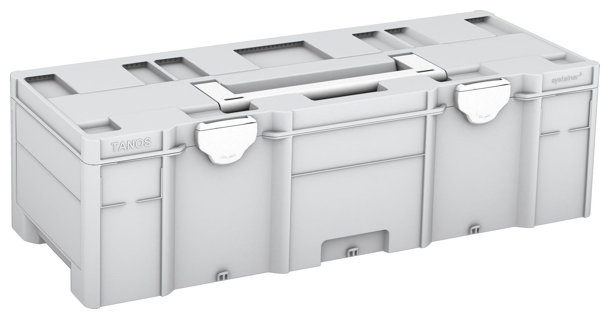 Corps Couleur: gris clair (RAL 7035) - Couleur de la poignée: blanc (RAL 9016) - Couleur de la fermeture: blanc (RAL 9016)