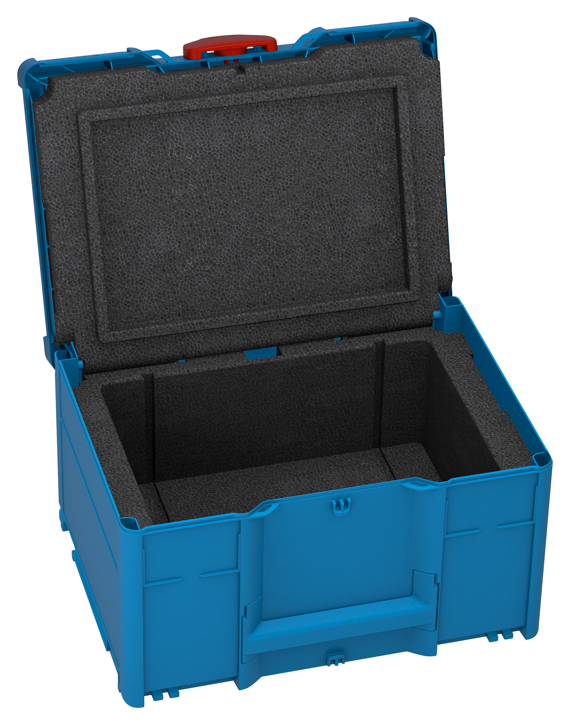 Corps Couleur: bleu ciel (RAL 5015) - Couleur de la poignée: bleu ciel (RAL 5015) - Couleur de la fermeture: rouge carmin (RAL 3002)