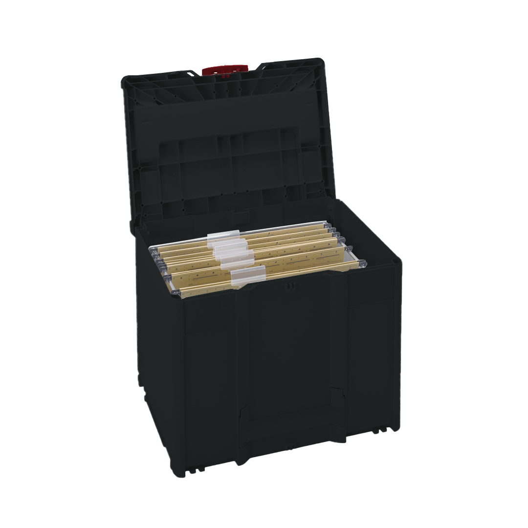 Corps Couleur: noir (RAL 9004) - Couleur de la poignée: noir (RAL 9004) - Couleur de la fermeture: rouge carmin (RAL 3002)