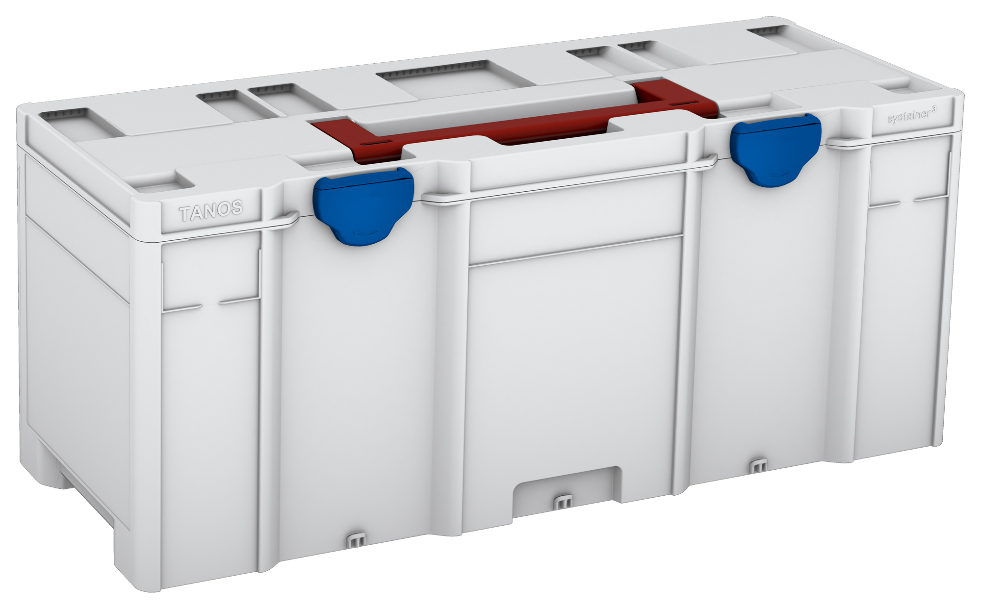 Corps Couleur: gris clair (RAL 7035) - Couleur de la poignée: rouge carmin (RAL 3002) - Couleur de la fermeture: bleu signal (HKS 43 K)