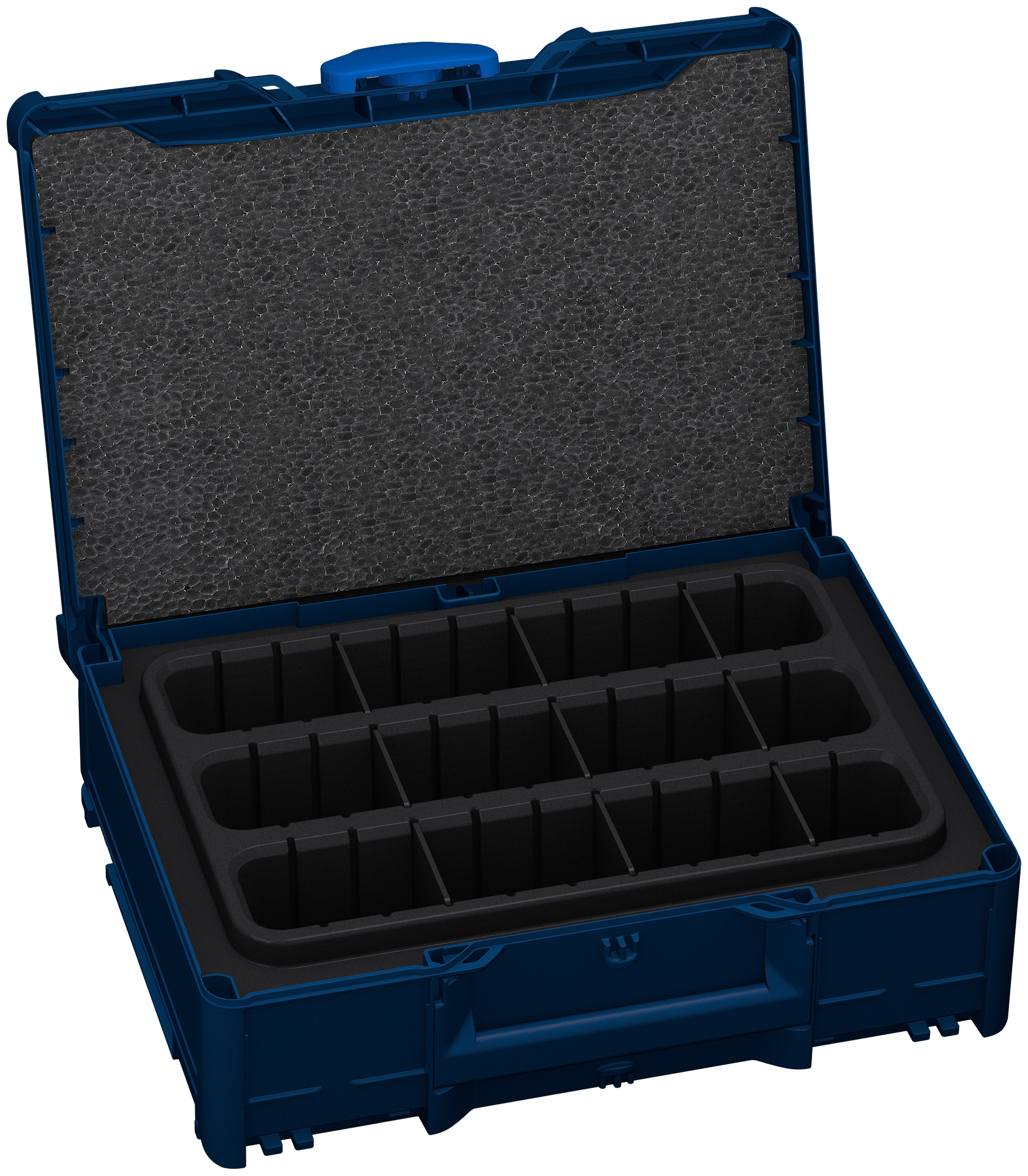Kleur frame: Saffierblauw (RAL 5003) - Kleur handgreep: Saffierblauw (RAL 5003) - Kleur bevestigingsmiddel: Signaalblauw (HKS 43 K)