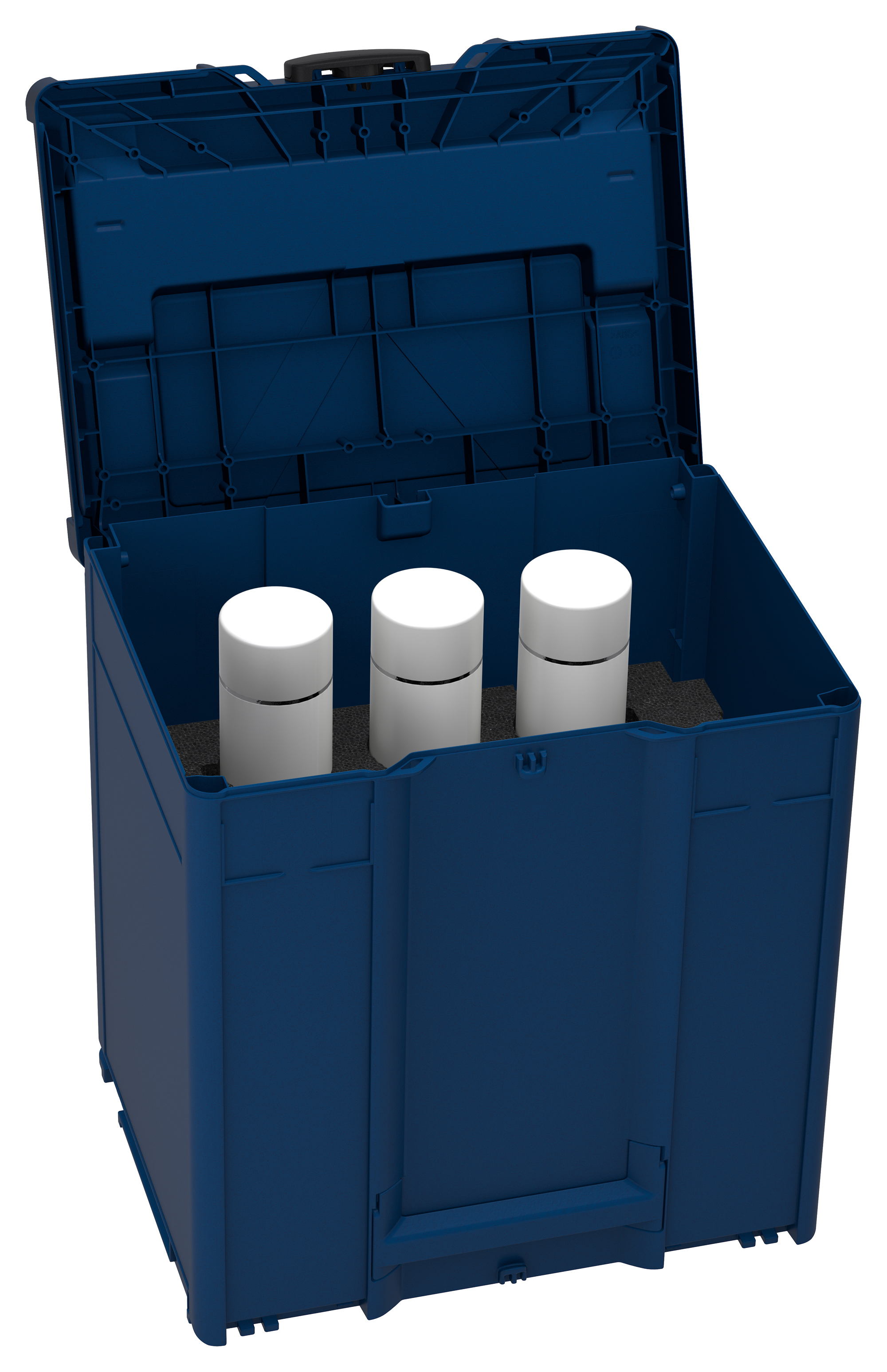 Corps Couleur: bleu saphir (RAL 5003) - Couleur de la poignée: bleu saphir (RAL 5003) - Couleur de la fermeture: noir (RAL 9004)