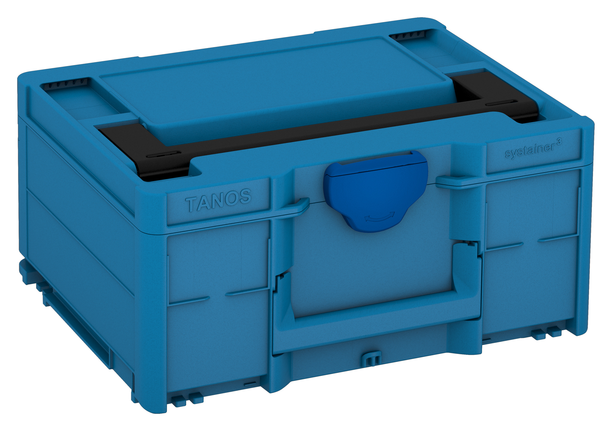 Korpus Farbe: Himmelblau (RAL 5015) - Griff Farbe: Schwarz (RAL 9004) - Verschluss Farbe: Signalblau (HKS 43 K)