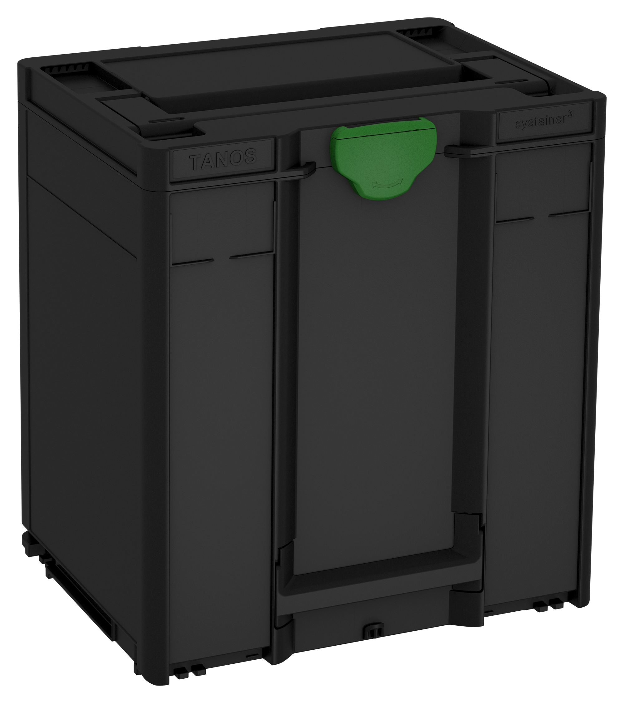 Kleur frame: Zwart (RAL 9004) - Kleur handgreep: Zwart (RAL 9004) - Kleur bevestigingsmiddel: Smaragdgroen (RAL 6001)