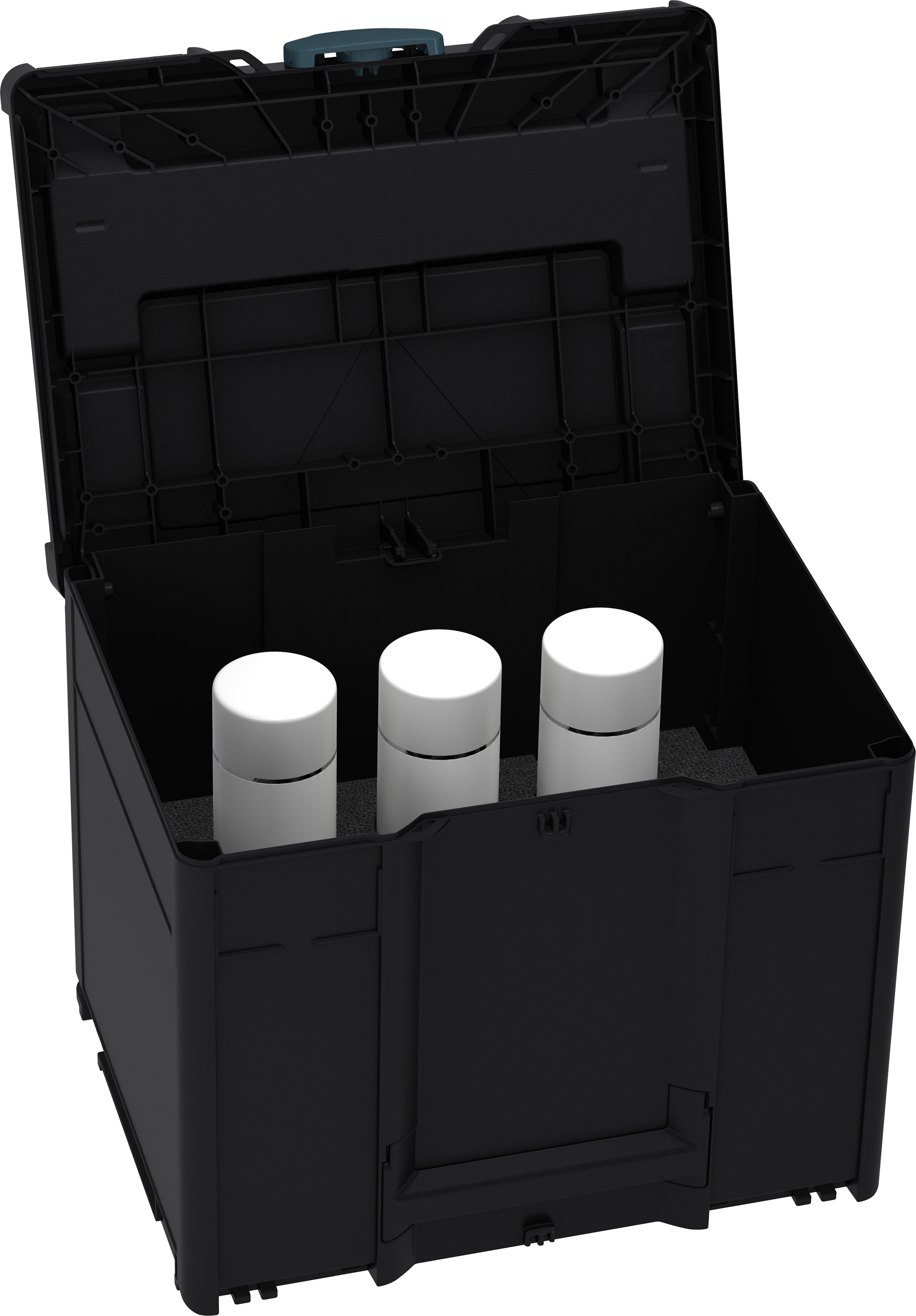 Korpus Farbe: Schwarz (RAL 9004) - Griff Farbe: Schwarz (RAL 9004) - Verschluss Farbe: Anthrazit (RAL 7016)