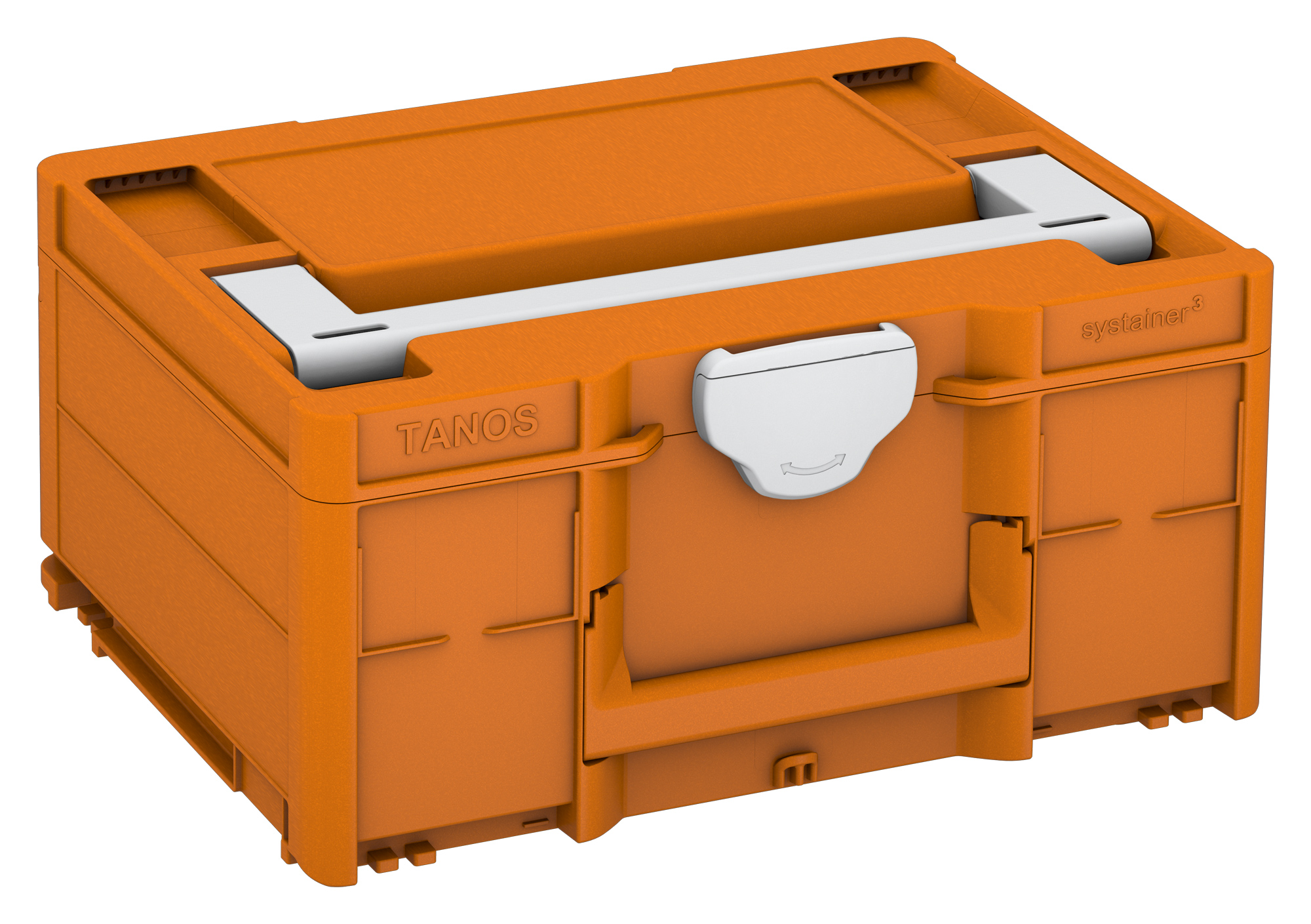 Korpus Farbe: Tieforange (RAL 2011) - Griff Farbe: Lichtgrau (RAL 7035) - Verschluss Farbe:  Lichtgrau (RAL 7035)