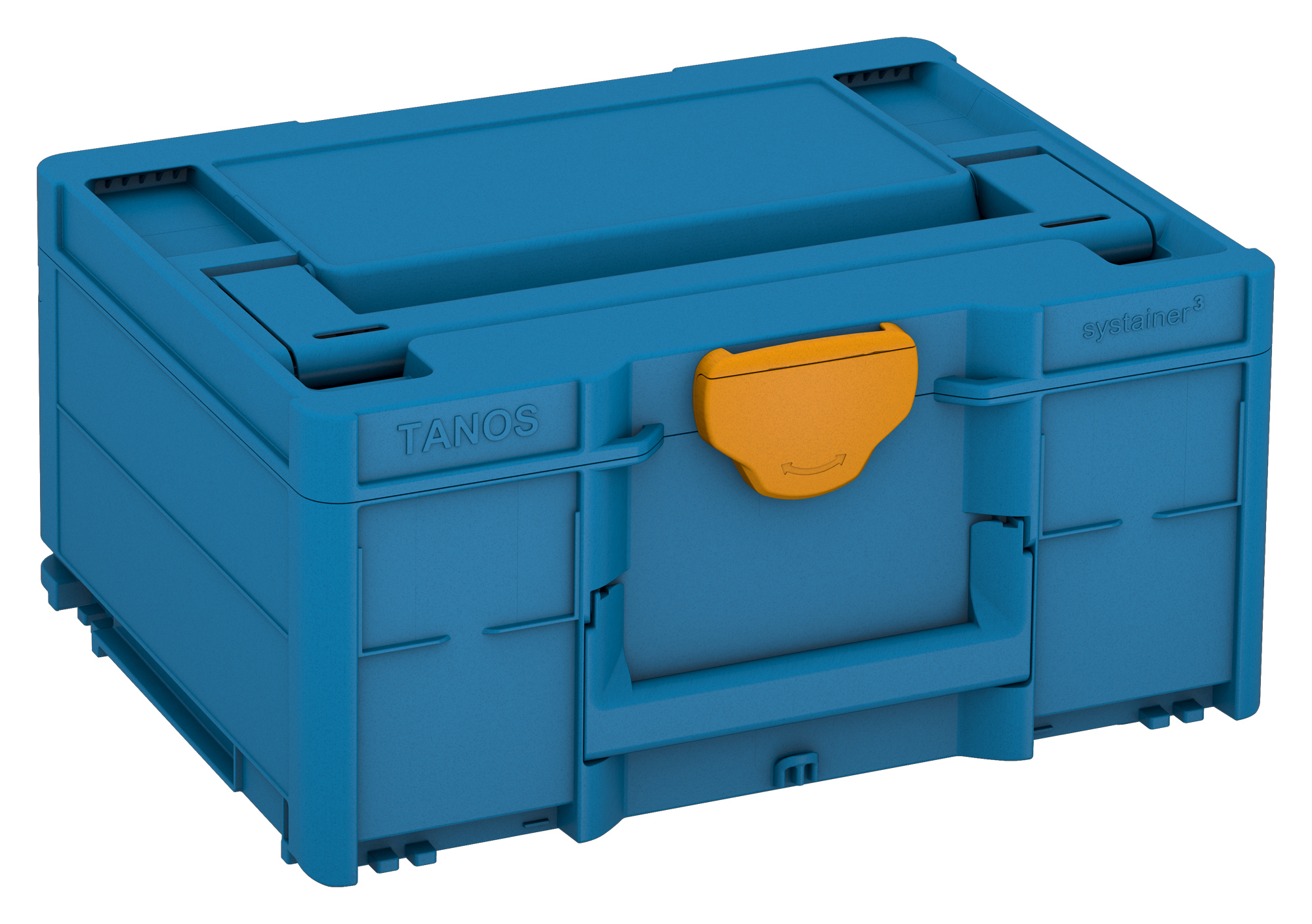 Korpus Farbe: Himmelblau (RAL 5015) - Griff Farbe: Himmelblau (RAL 5015) - Verschluss Farbe:  Narzissengelb (RAL 1007)