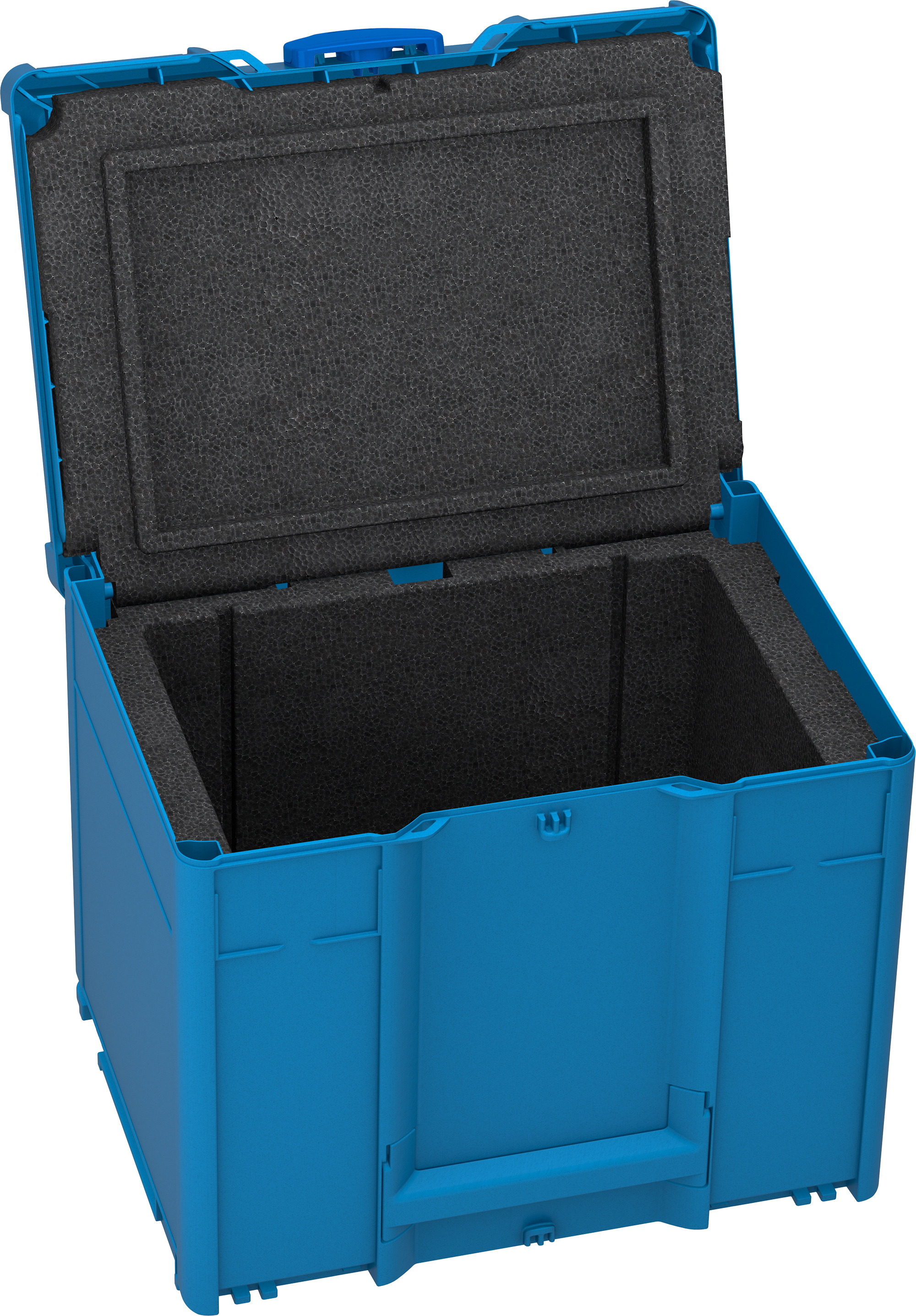 Kleur frame: Hemelsblauw (RAL 5015) - Kleur handgreep: Narcissengeel (RAL 1007) - Kleur bevestigingsmiddel: Signaalblauw (HKS 43 K)