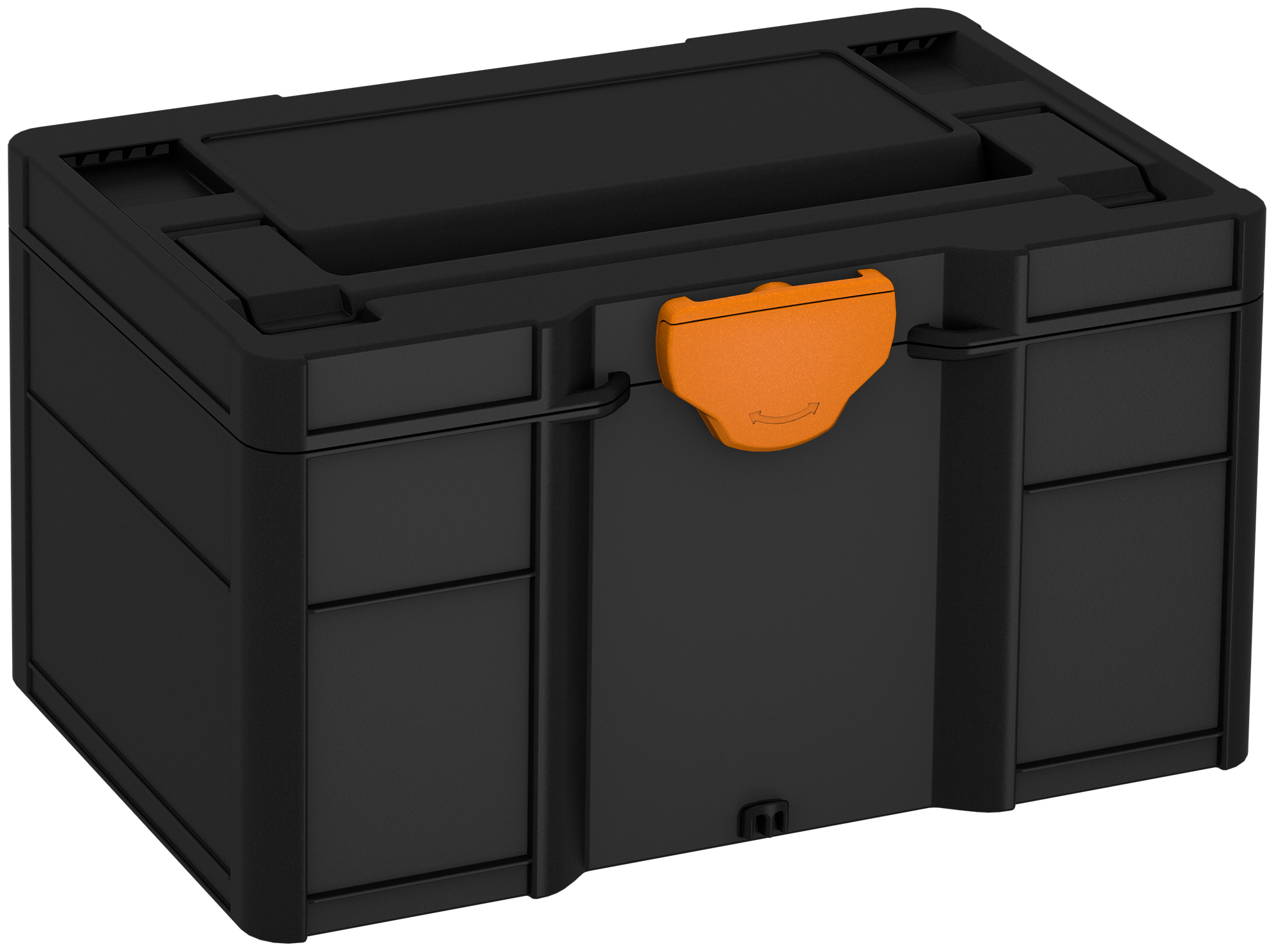 Corps Couleur: noir (RAL 9004) - Couleur de la fermeture: orange foncé (RAL 2011)