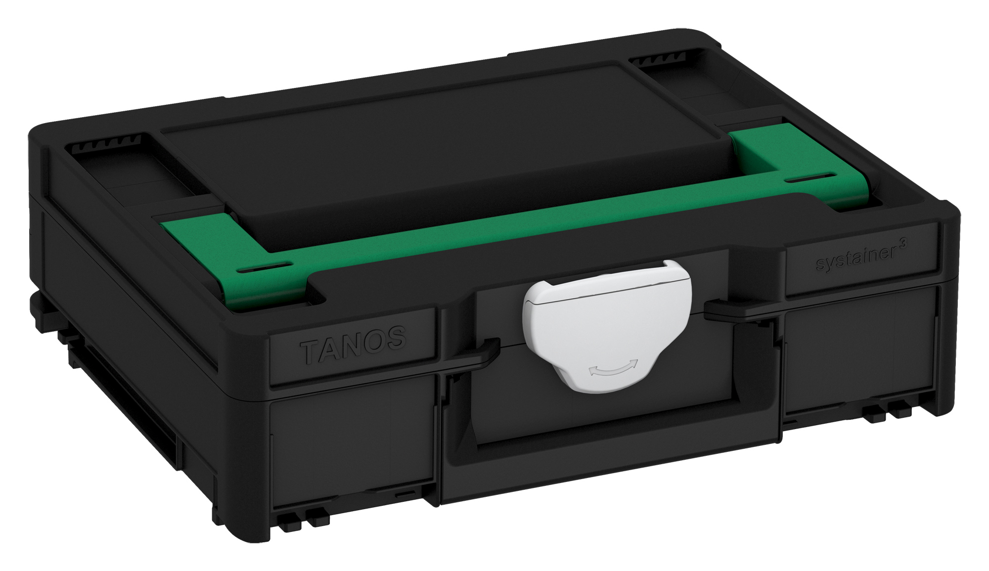 Corps Couleur: noir (RAL 9004) - Couleur de la poignée: vert signal (HKS 54 K) - Couleur de la fermeture: gris clair (RAL 7035)