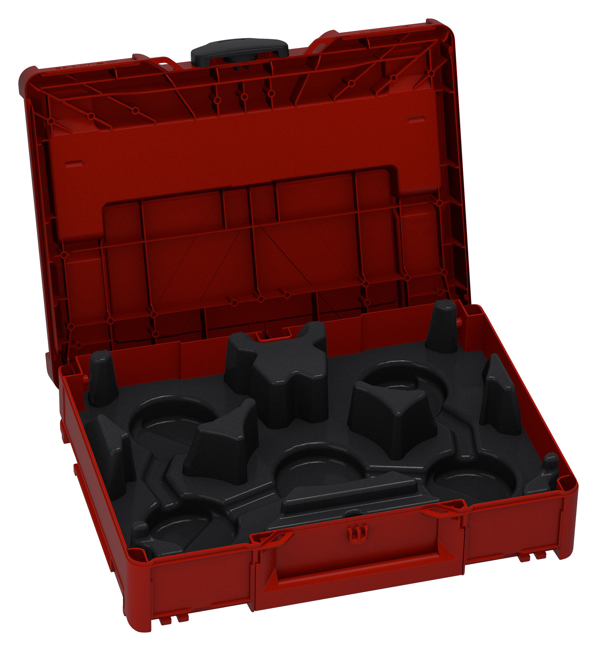 Corps Couleur: rouge carmin (RAL 3002) - Couleur de la poignée: rouge carmin (RAL 3002) - Couleur de la fermeture: noir (RAL 9004)