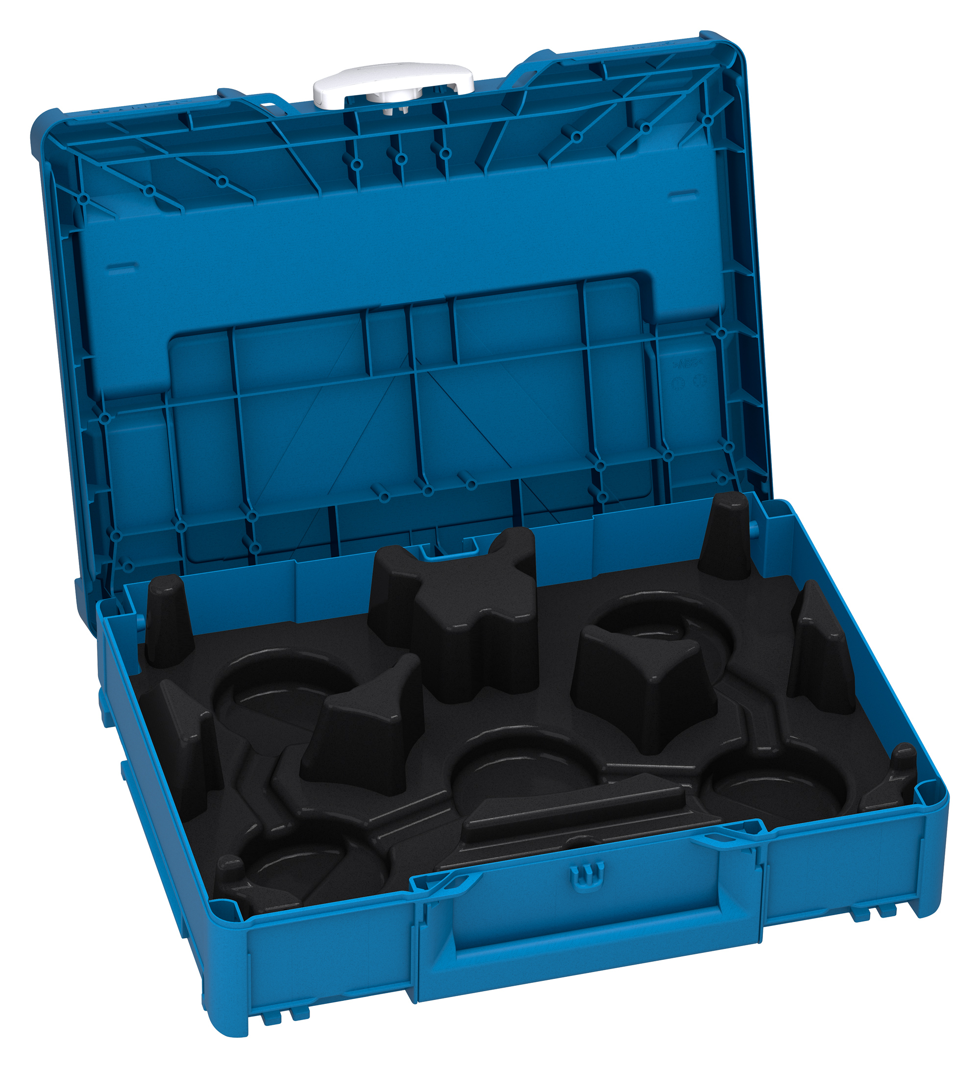 Corps Couleur: bleu ciel (RAL 5015) - Couleur de la poignée: bleu ciel (RAL 5015) - Couleur de la fermeture: gris clair (RAL 7035)