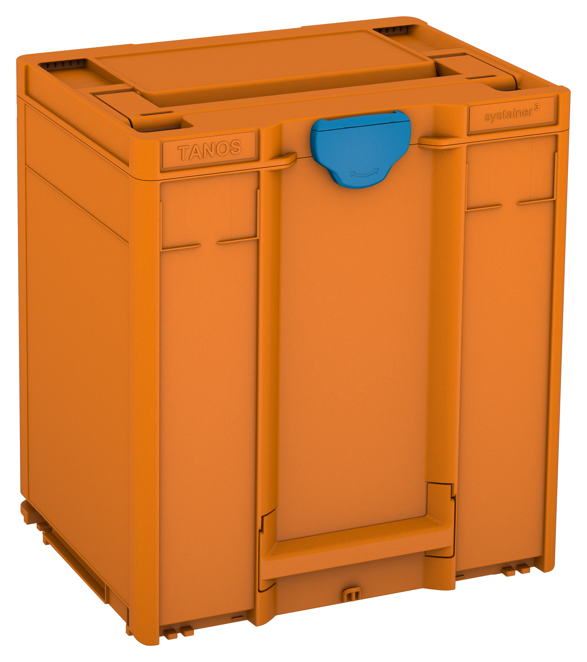 Korpus Farbe: Tieforange (RAL 2011) - Griff Farbe: Tieforange (RAL 2011) - Verschluss Farbe: Himmelblau (RAL 5015)