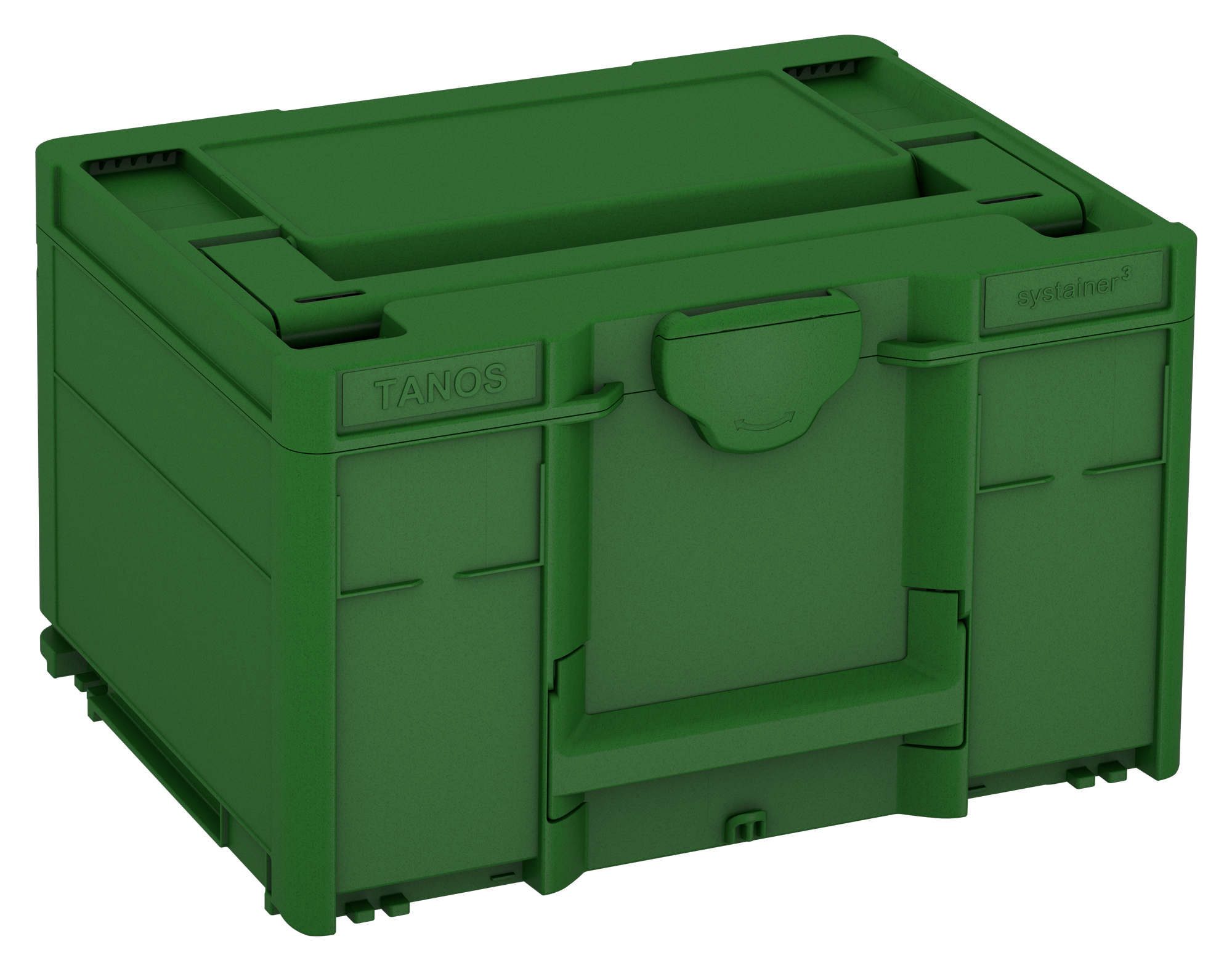 Systainer³ M 237 - Korpus Farbe: Smaragdgrün (RAL 6001) - Griff Farbe: Smaragdgrün (RAL 6001) - Verschluss Farbe: Smaragdgrün (RAL 6001)
