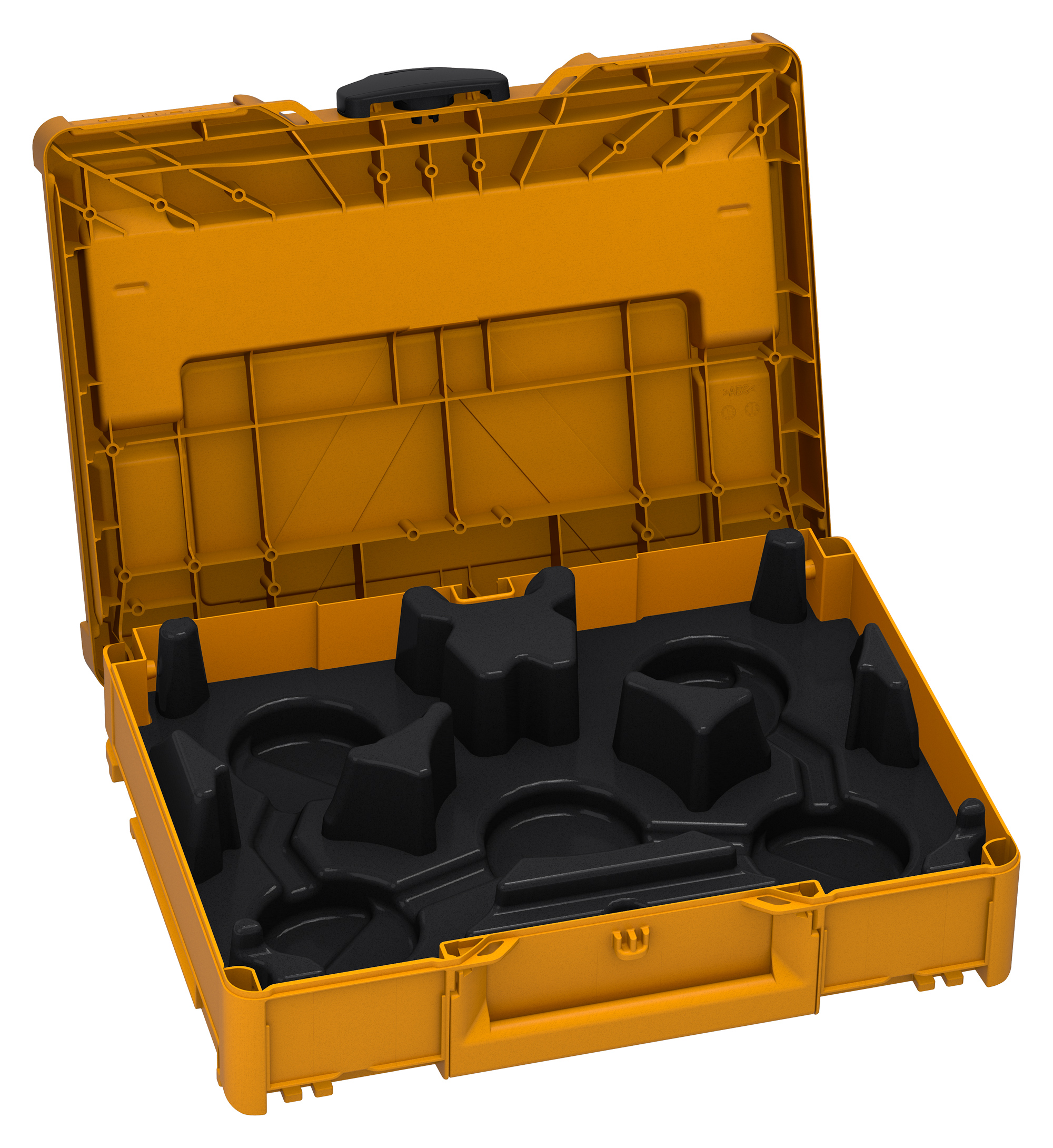 Corps Couleur: jaune narcisse (RAL 1007) - Couleur de la poignée: noir (RAL 9004) - Couleur de la fermeture: noir (RAL 9004)