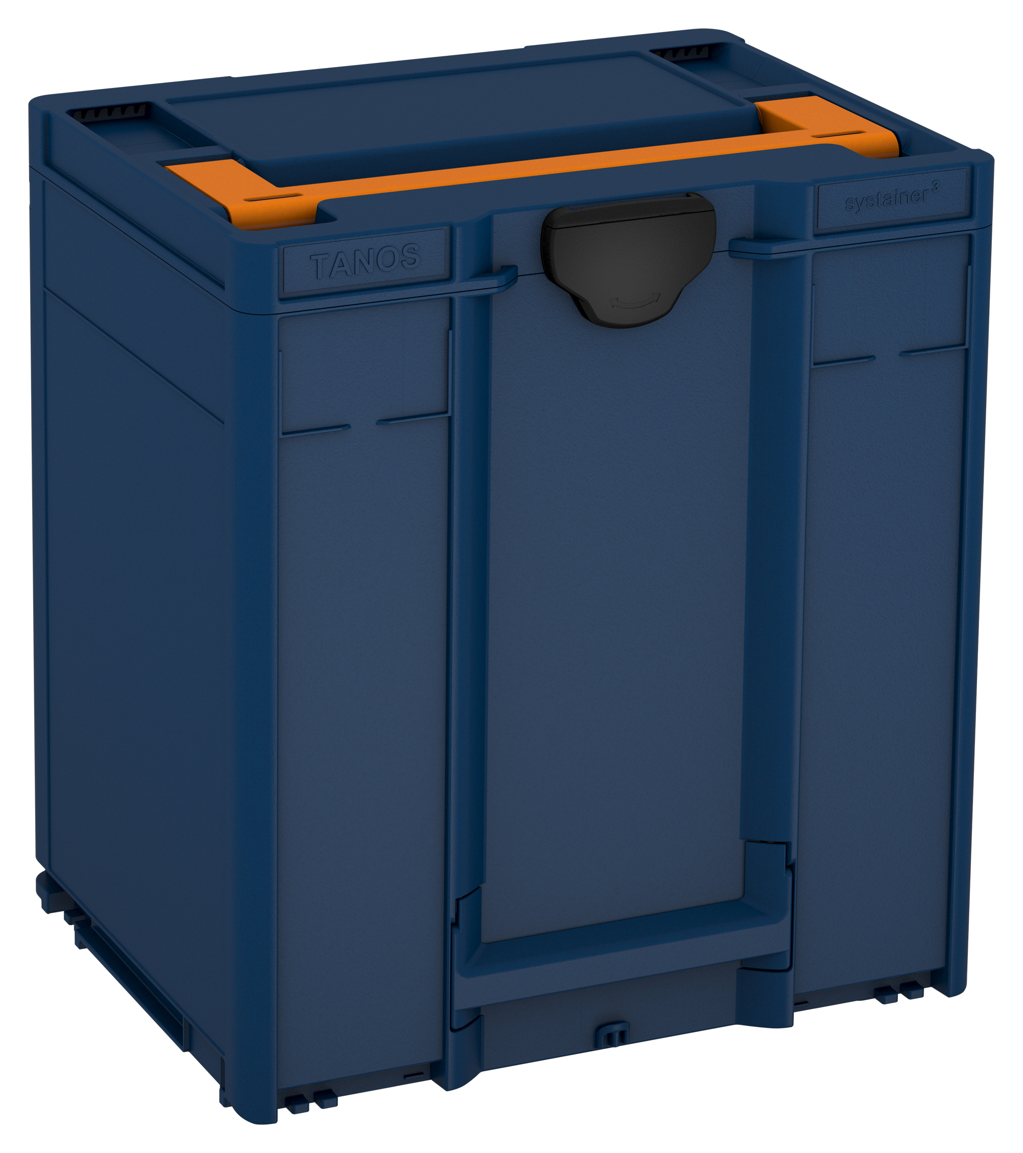 Kleur frame: Saffierblauw (RAL 5003) - Kleur handgreep: Dieporanje (RAL 2011) - Kleur bevestigingsmiddel: Zwart (RAL 9004)