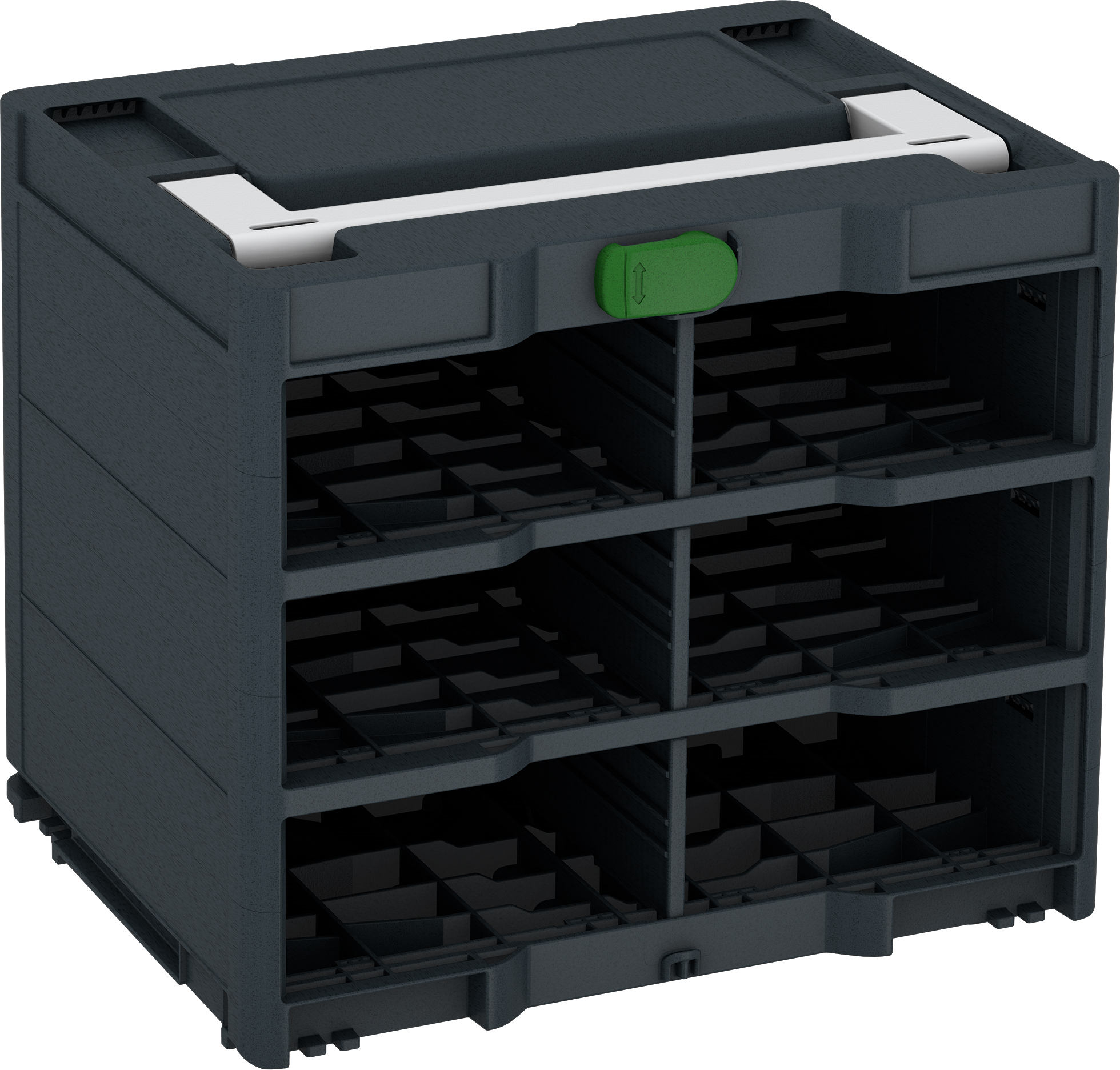 Corps Couleur: anthracite (RAL 7016) - Couleur de la poignée: gris clair (RAL 7035) - Couleur de la fermeture: vert émeraude (RAL 6001)