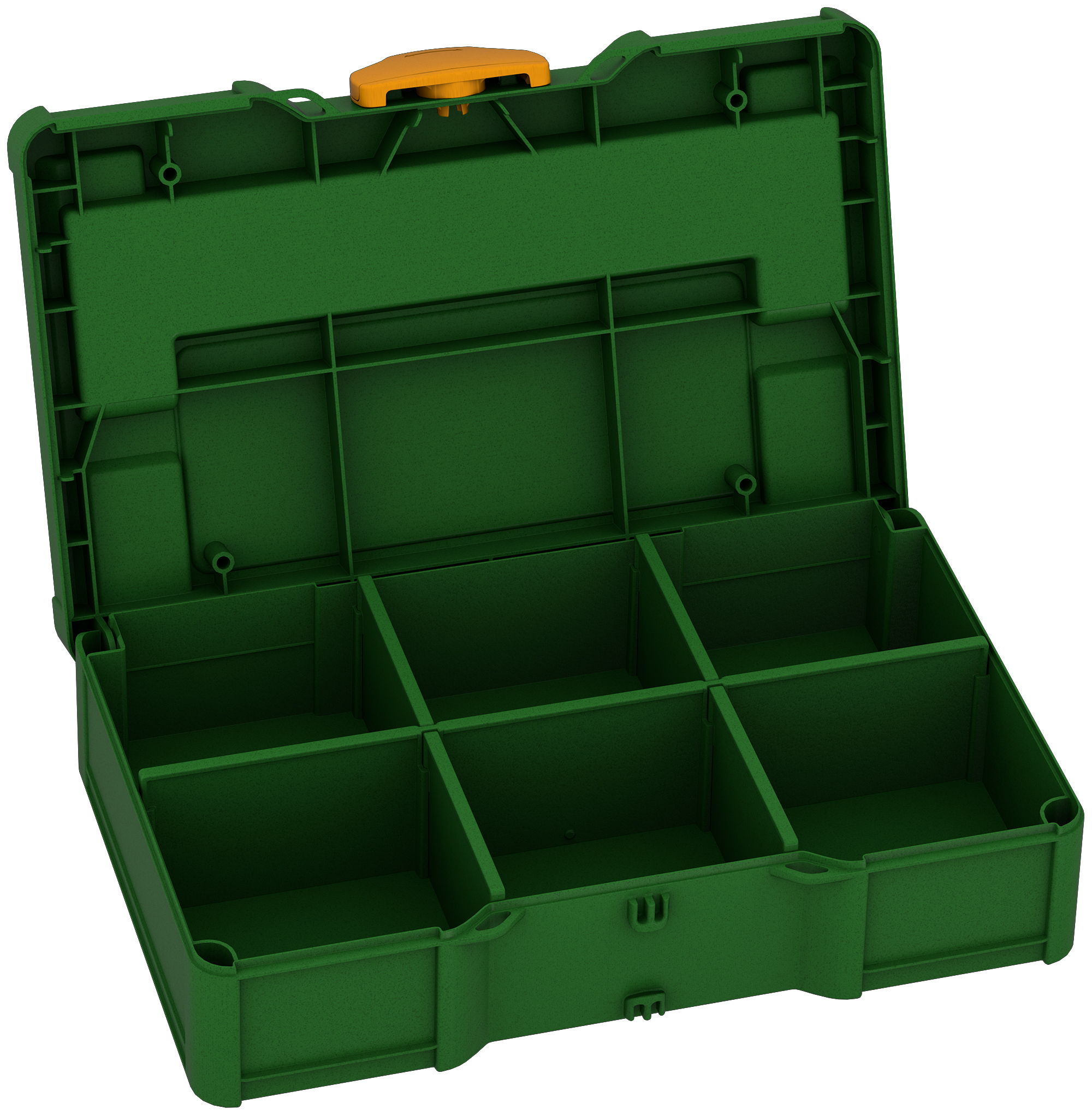 Kleur frame: Smaragdgroen (RAL 6001) - Kleur bevestigingsmiddel: Narcissengeel (RAL 1007)