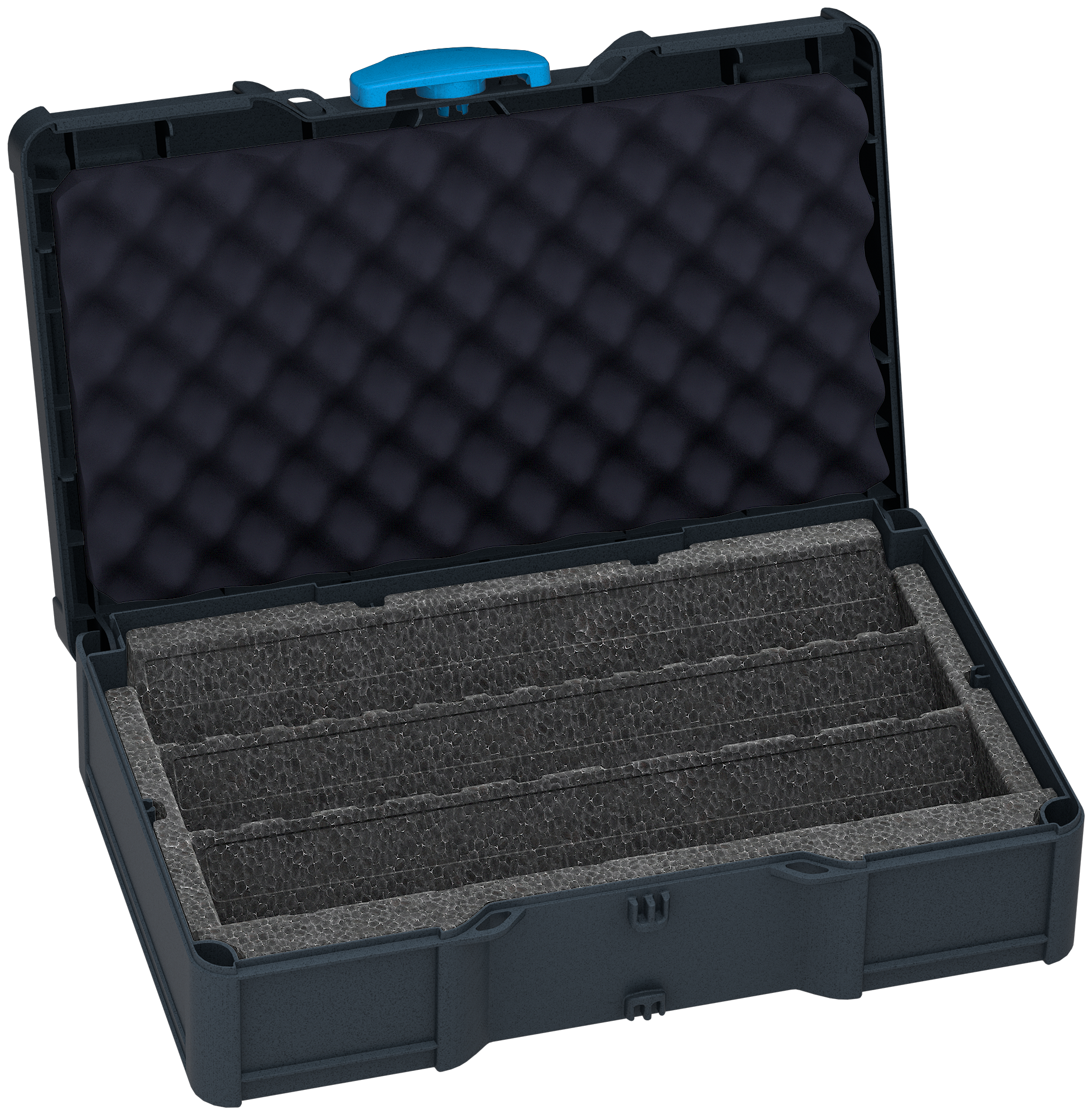 Corps Couleur: anthracite (RAL 7016) - Couleur de la poignée: anthracite (RAL 7016) - Couleur de la fermeture: bleu ciel (RAL 5015)