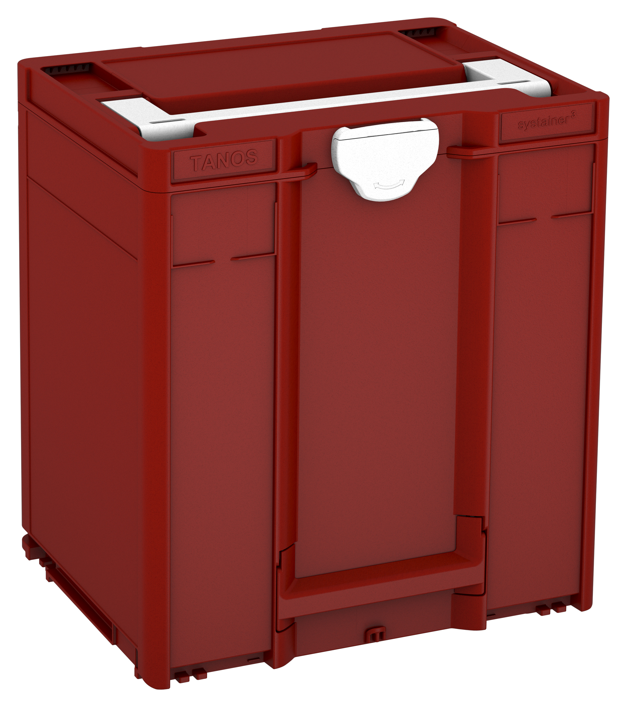 Corps Couleur: rouge carmin (RAL 3002) - Couleur de la poignée: blanc (RAL 9016) - Couleur de la fermeture: blanc (RAL 9016)