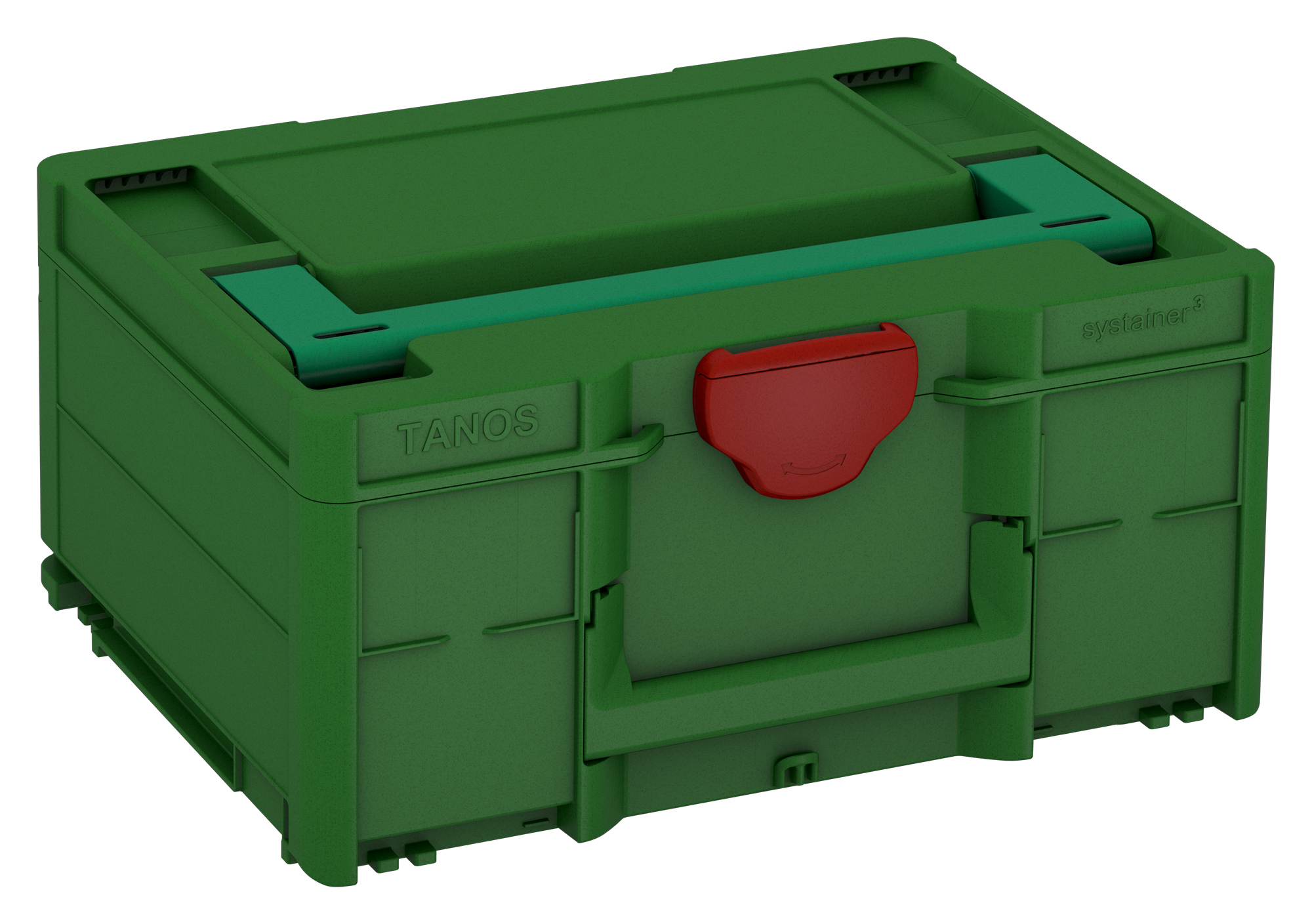 Kleur frame: Smaragdgroen (RAL 6001) - Kleur handgreep: Signaalgroen (HKS 54 K) - Kleur bevestigingsmiddel: Karmijnrood (RAL 3002)