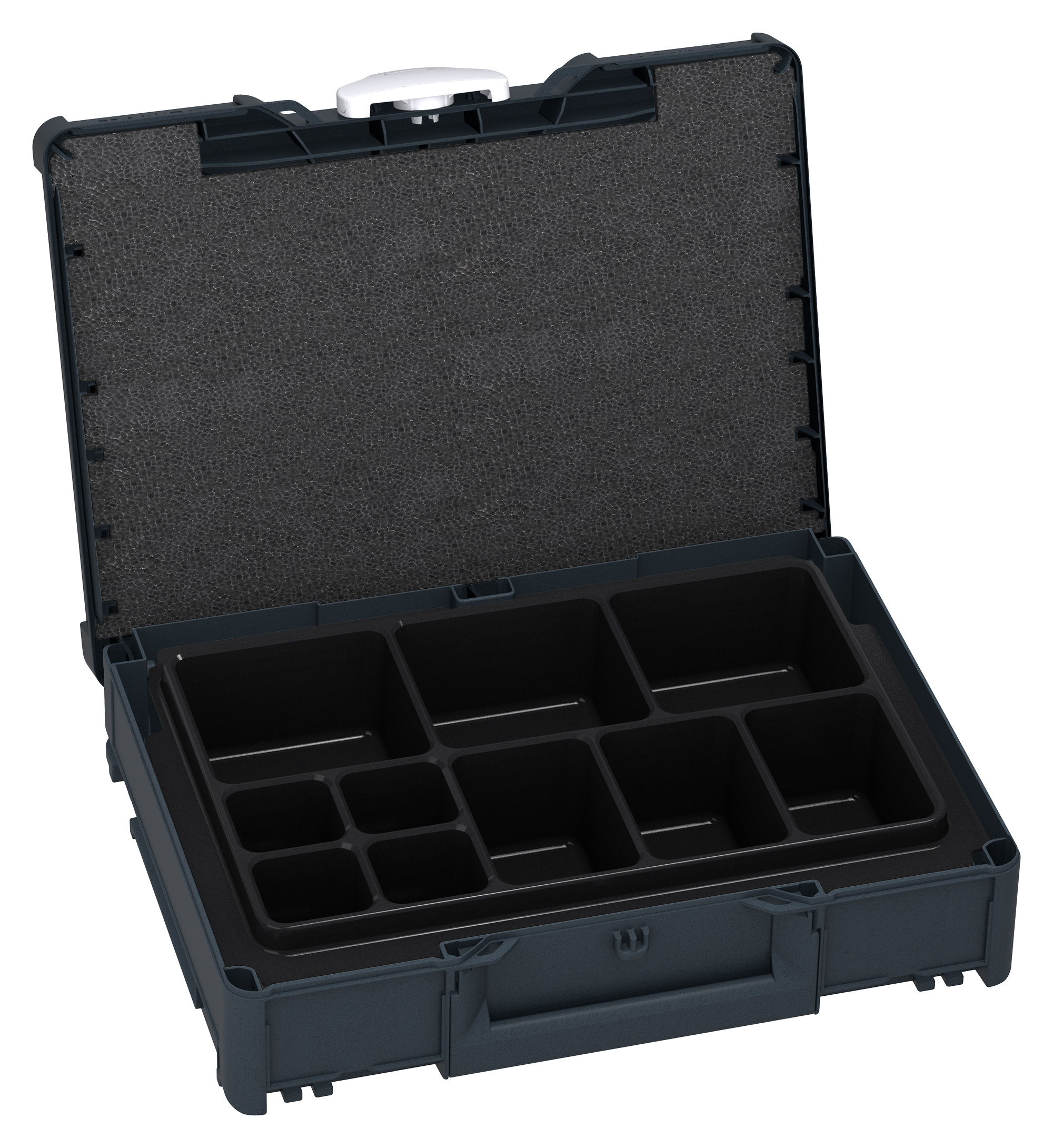 Korpus Farbe: Anthrazit (RAL 7016) - Griff Farbe:  Anthrazit (RAL 7016) - Verschluss Farbe:  Lichtgrau (RAL 7035)