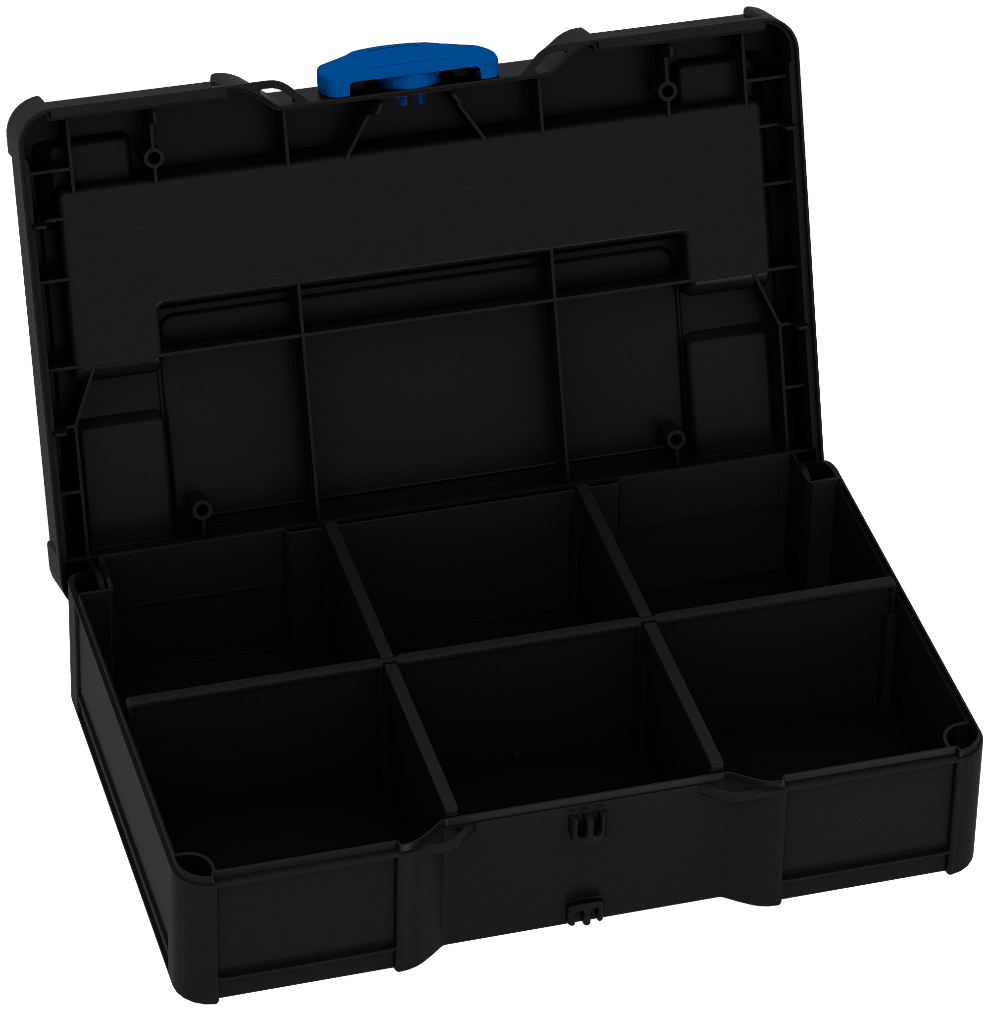 Corps Couleur: noir (RAL 9004) - Couleur de la fermeture: bleu signal (HKS 43 K)