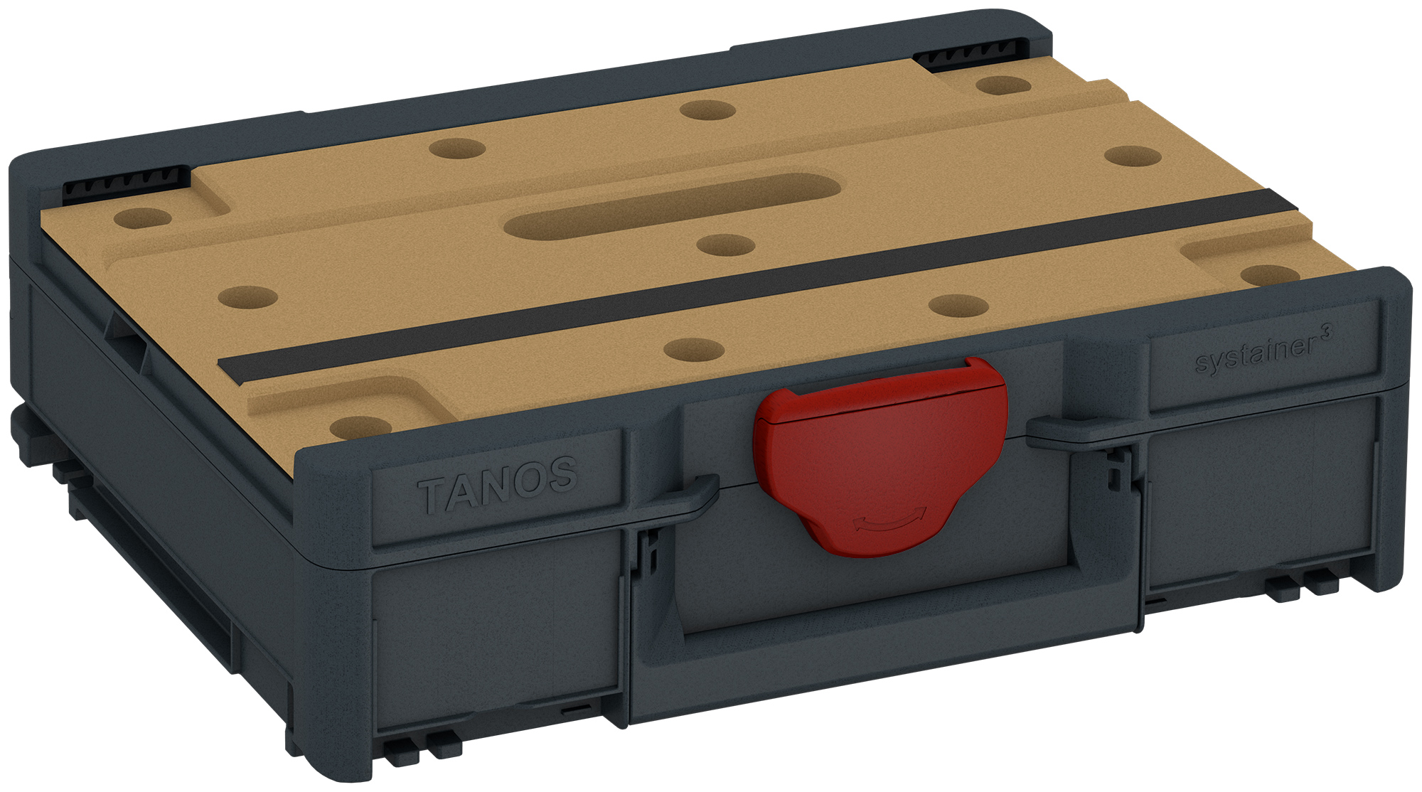 Corps Couleur: anthracite (RAL 7016) - Couleur de la fermeture: rouge carmin (RAL 3002)