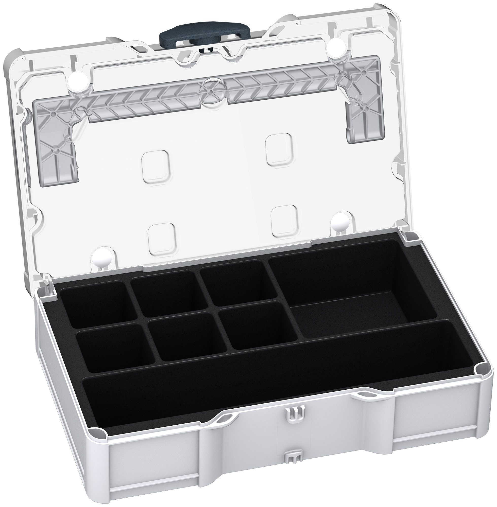 Kleur frame: Lichtgrijs (RAL 7035) - Kleur bevestigingsmiddel: Antraciet (RAL 7016)