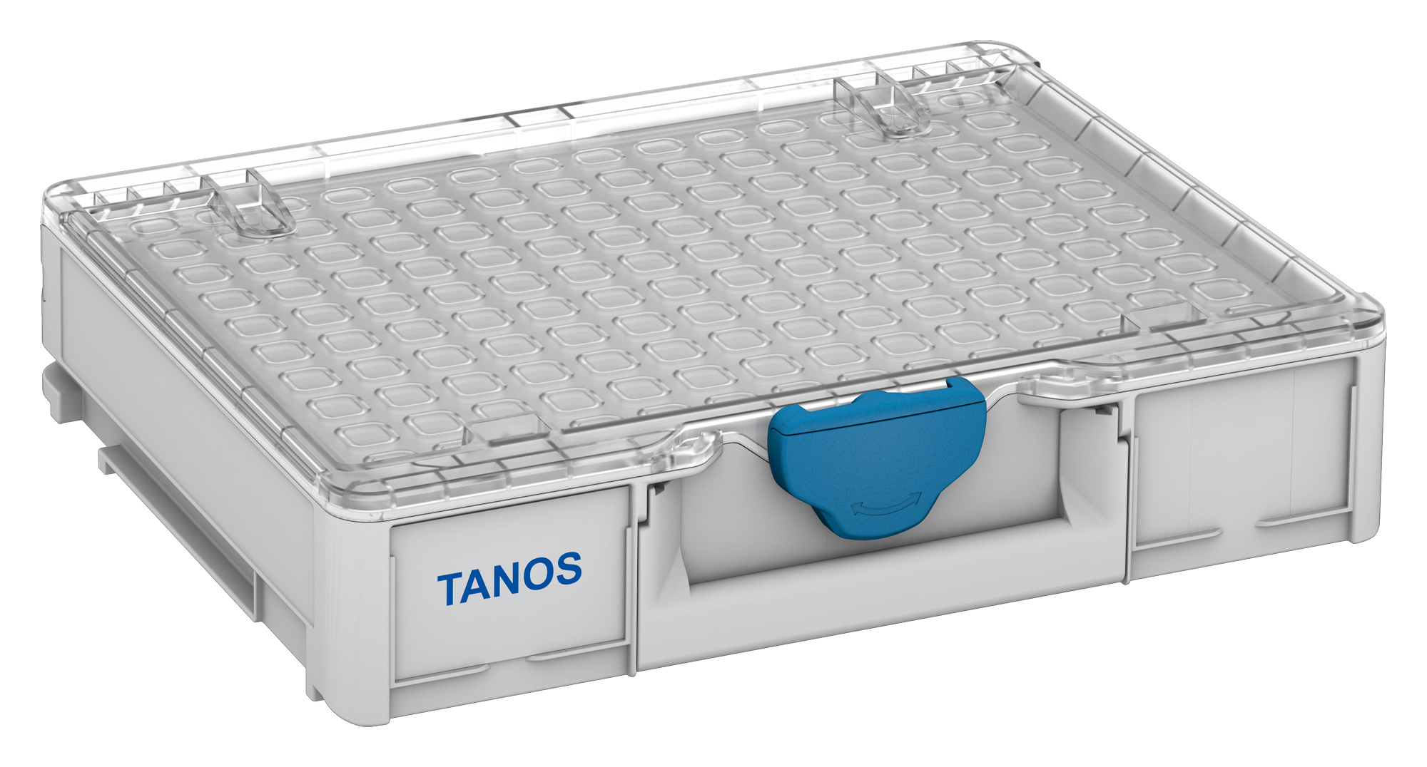 Korpus Farbe: Lichtgrau (RAL 7035) - Verschluss Farbe: Himmelblau (RAL 5015)