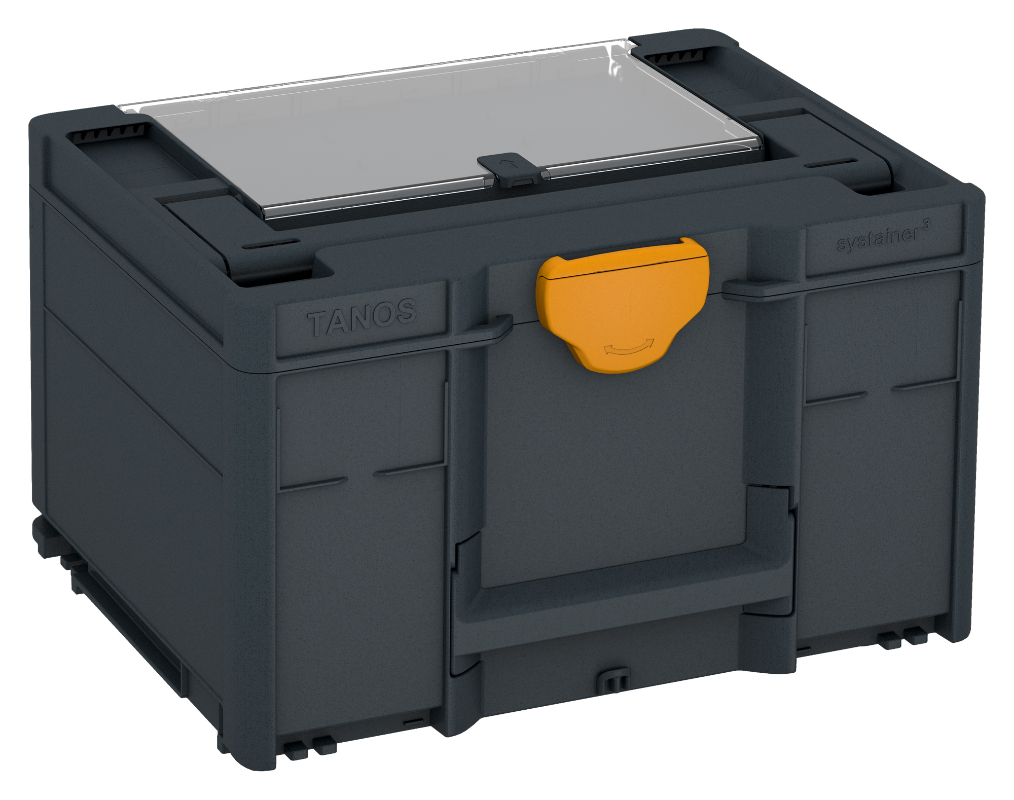 Korpus Farbe: Anthrazit (RAL 7016) - Griff Farbe:  Anthrazit (RAL 7016) - Verschluss Farbe:  Narzissengelb (RAL 1007)