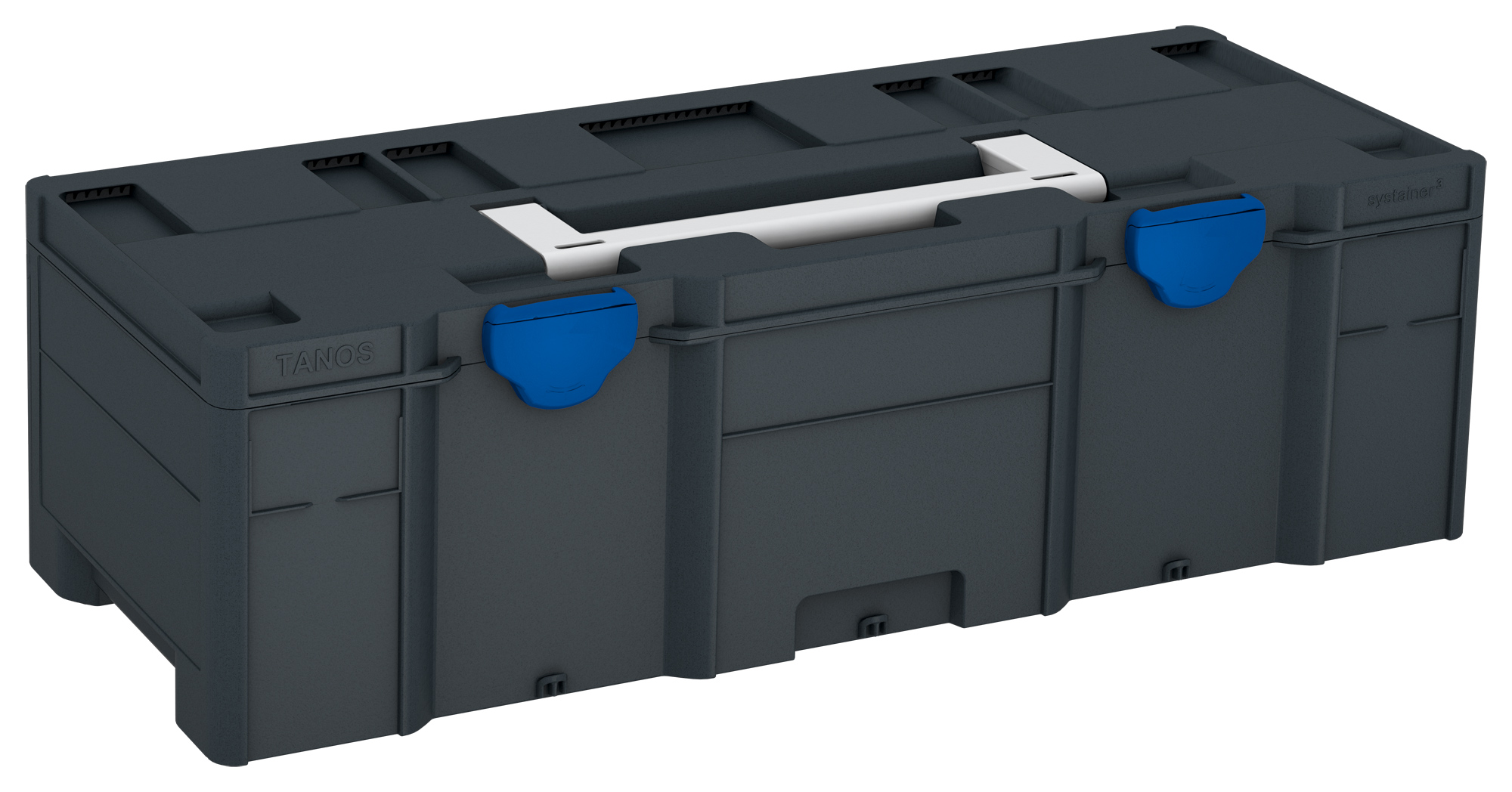 Corps Couleur: anthracite (RAL 7016) - Couleur de la poignée: gris clair (RAL 7035) - Couleur de la fermeture: bleu signal (HKS 43 K)
