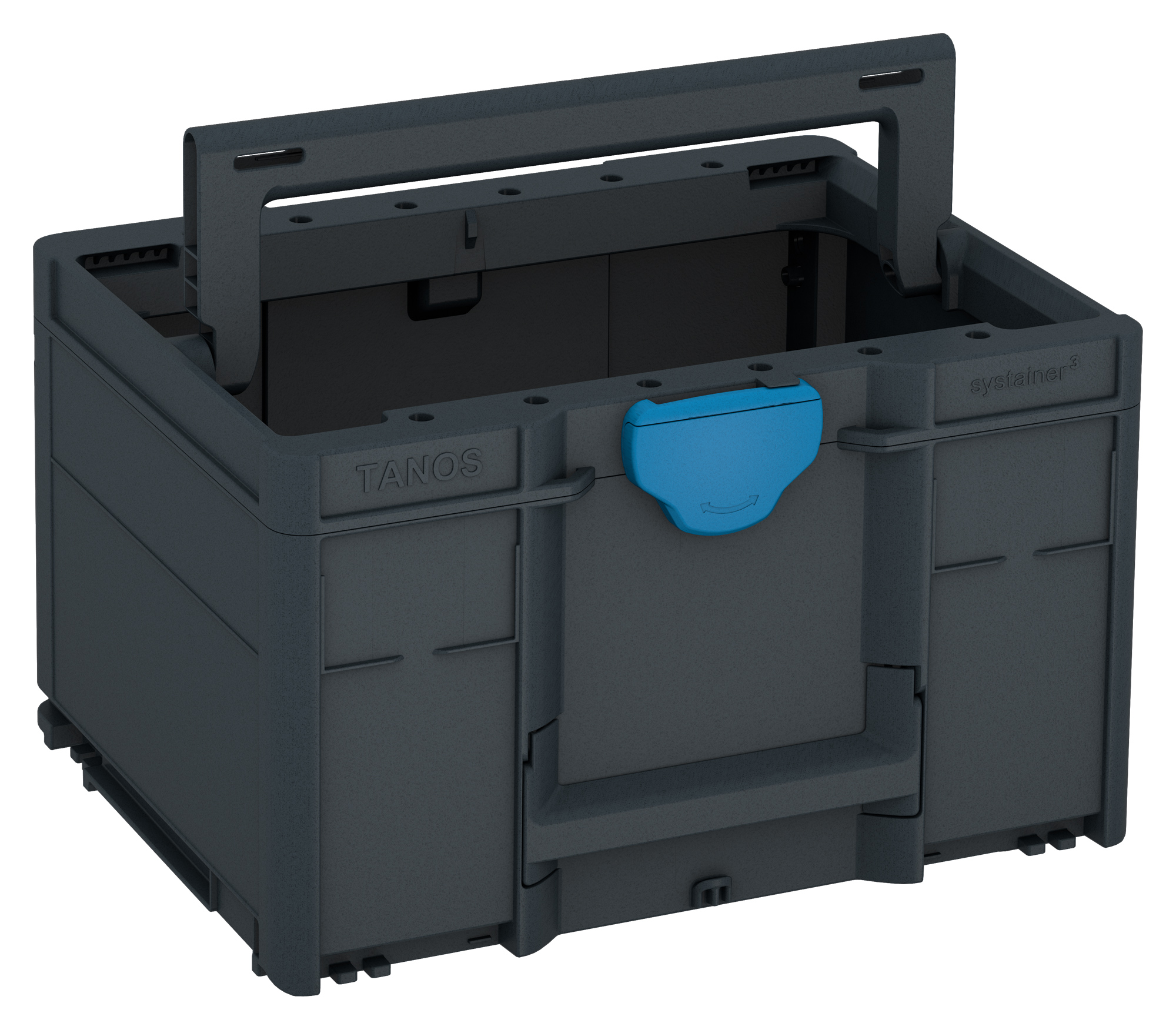 Korpus Farbe: Anthrazit (RAL 7016) - Verschluss Farbe: Himmelblau (RAL 5015)