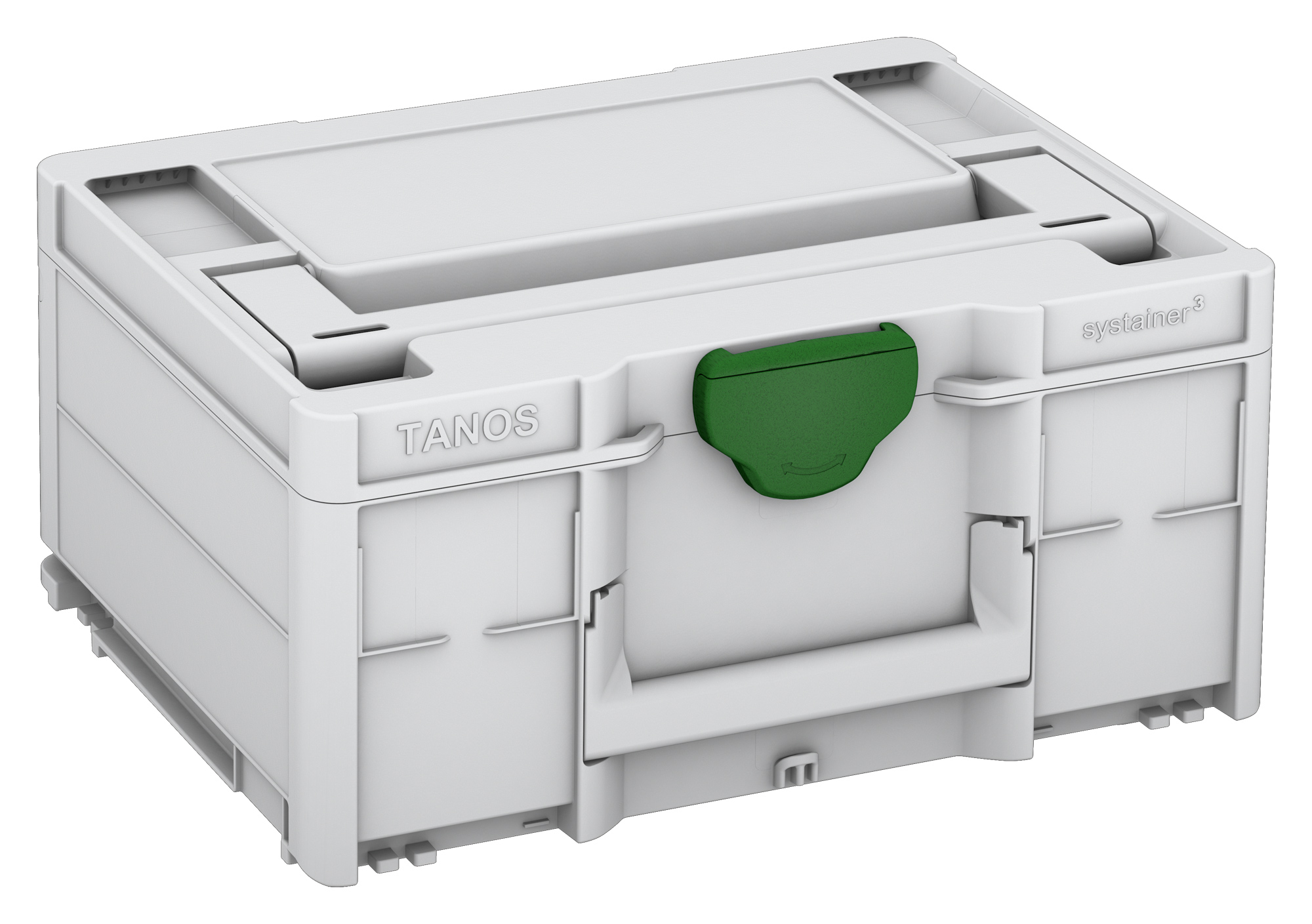 Corps Couleur: gris clair (RAL 7035) - Couleur de la poignée: gris clair (RAL 7035) - Couleur de la fermeture: vert émeraude (RAL 6001)