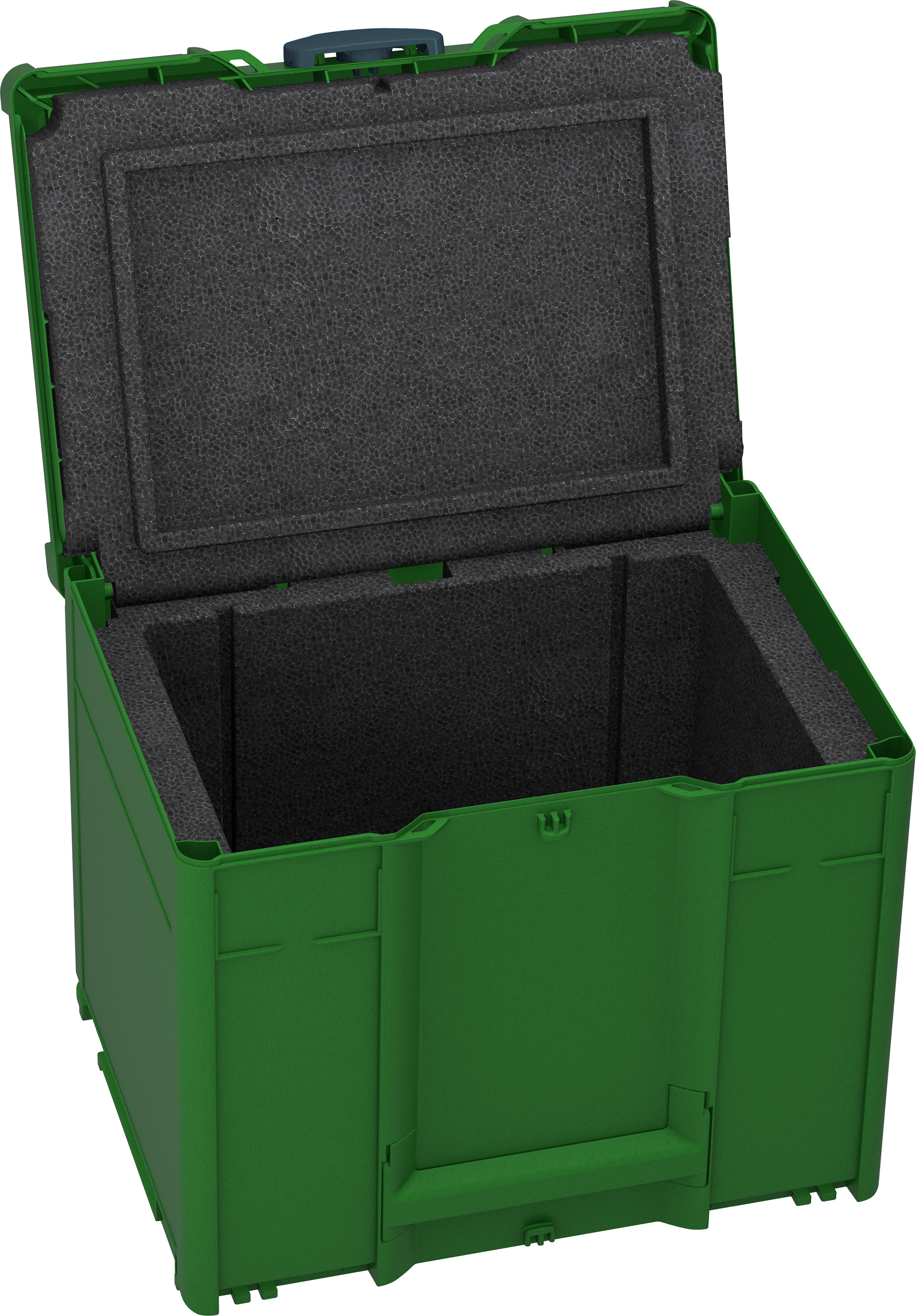 Korpus Farbe: Smaragdgrün (RAL 6001) - Griff Farbe:  Anthrazit (RAL 7016) - Verschluss Farbe: Anthrazit (RAL 7016)