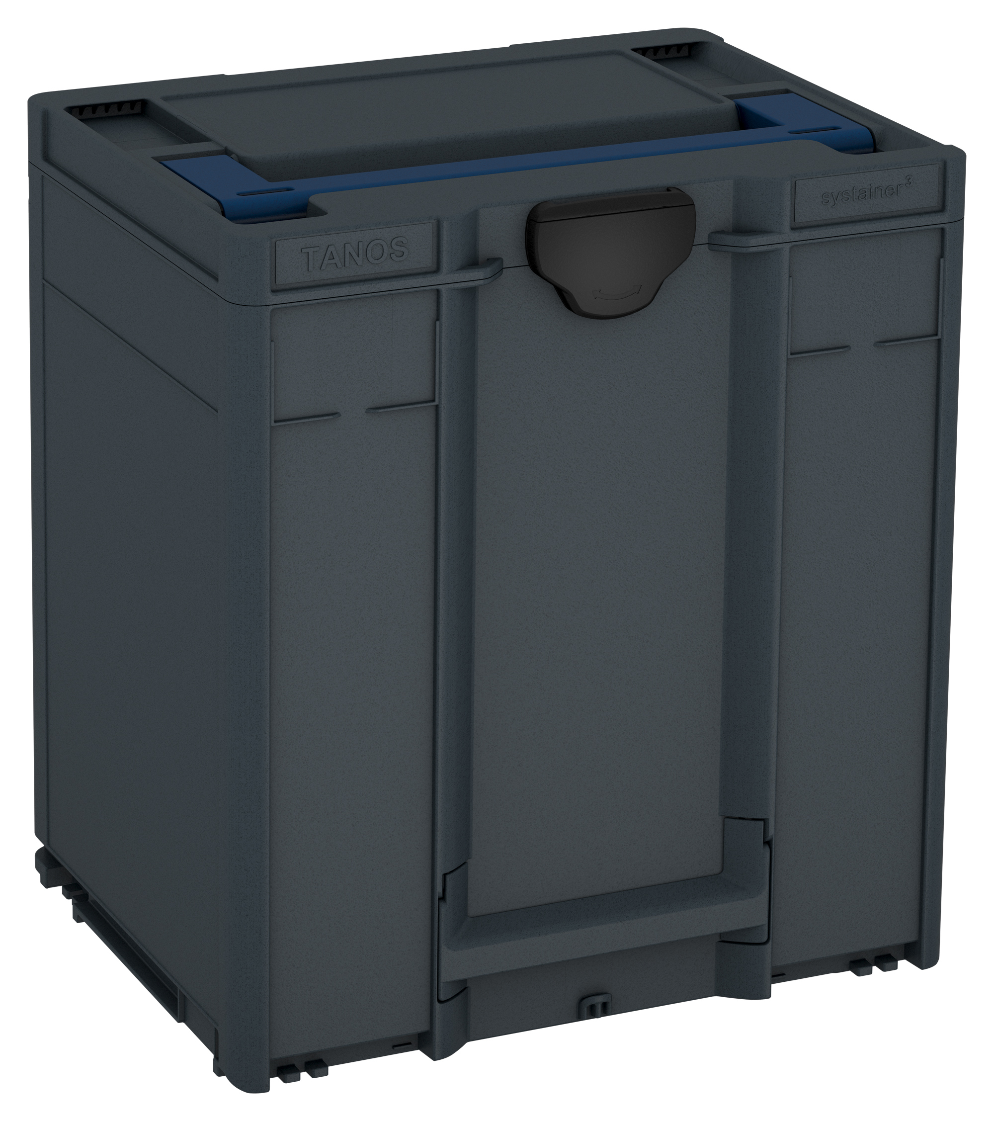 Korpus Farbe: Anthrazit (RAL 7016) - Griff Farbe: Saphirblau (RAL 5003) - Verschluss Farbe: Schwarz (RAL 9004)