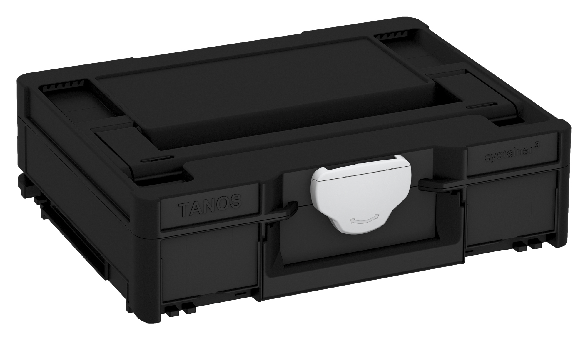 Korpus Farbe: Schwarz (RAL 9004) - Griff Farbe: Schwarz (RAL 9004) - Verschluss Farbe:  Lichtgrau (RAL 7035)