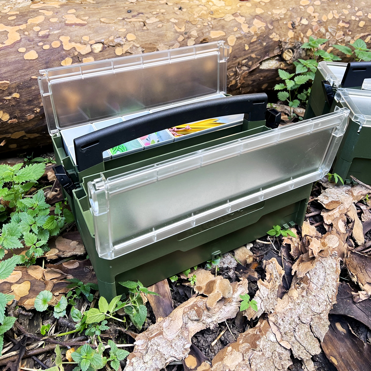 systainer® Storage-Box - Sonderedition olivgrün "SYS-Nature" Orga Box offene Einsatzboxen