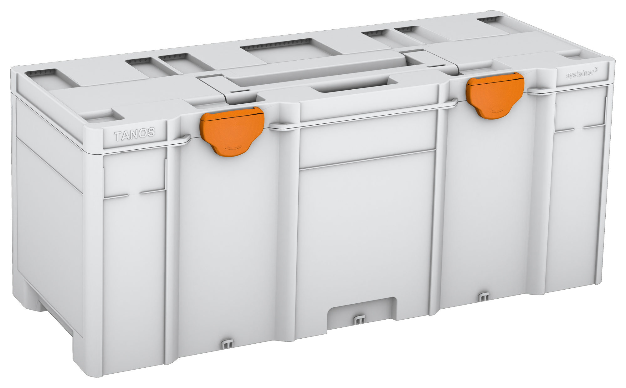 Corps Couleur: gris clair (RAL 7035) - Couleur de la poignée: gris clair (RAL 7035) - Couleur de la fermeture: orange foncé (RAL 2011)